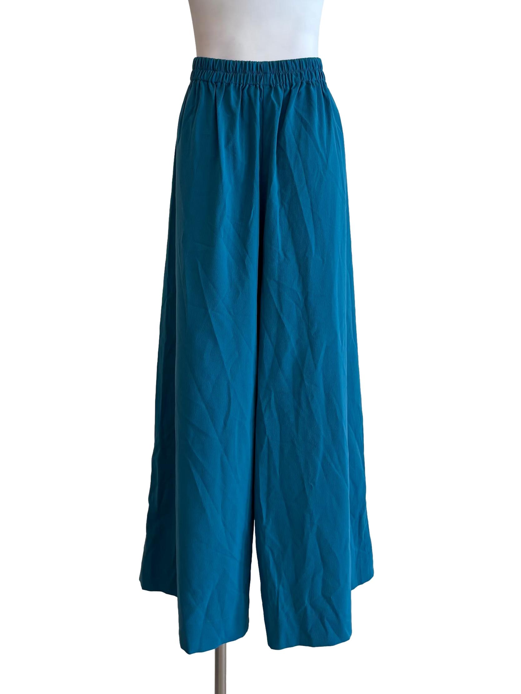 Celadon Blue Wide Leg Pants