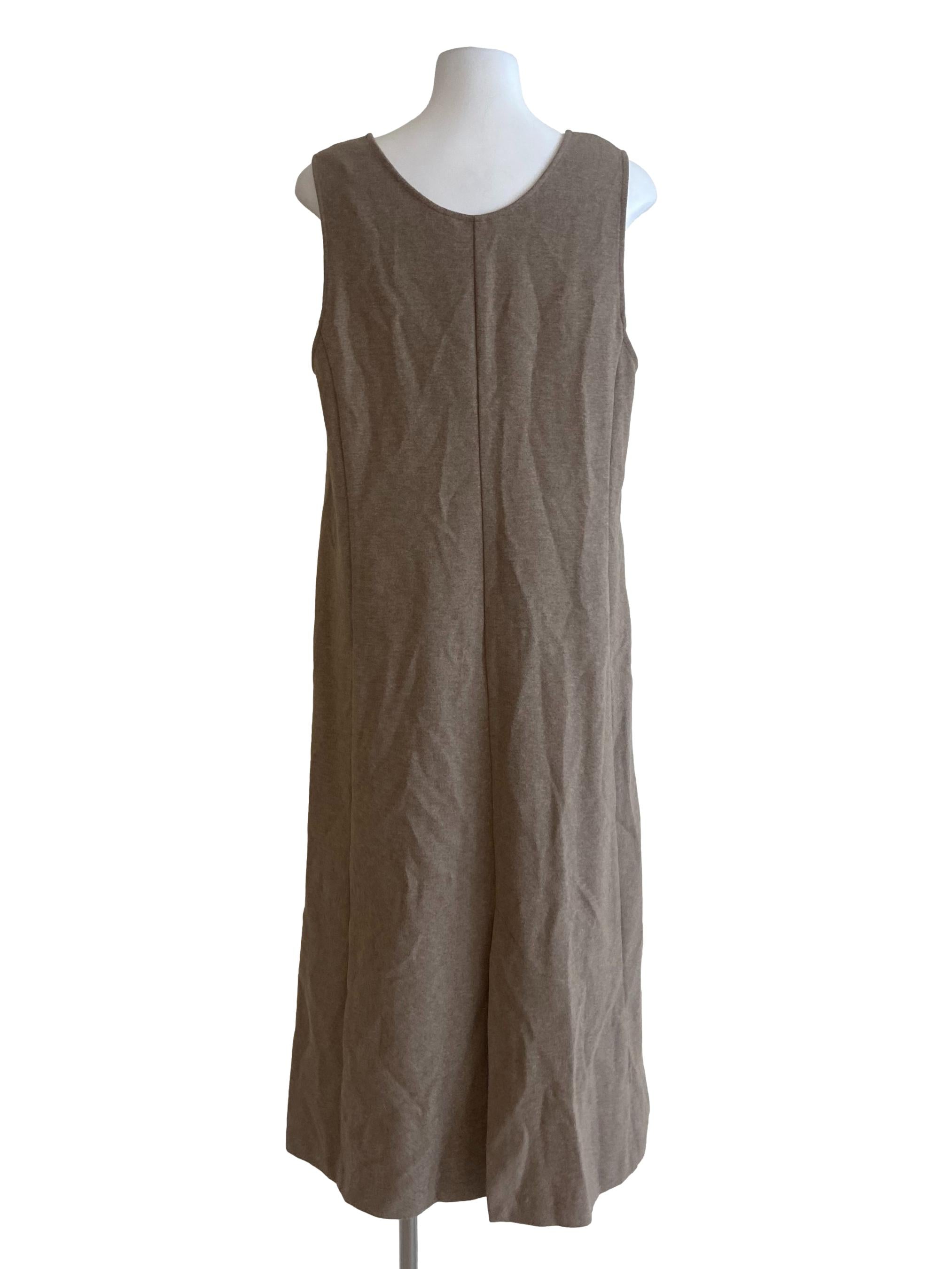 Tortilla Brown Sleeveless Slip Dress