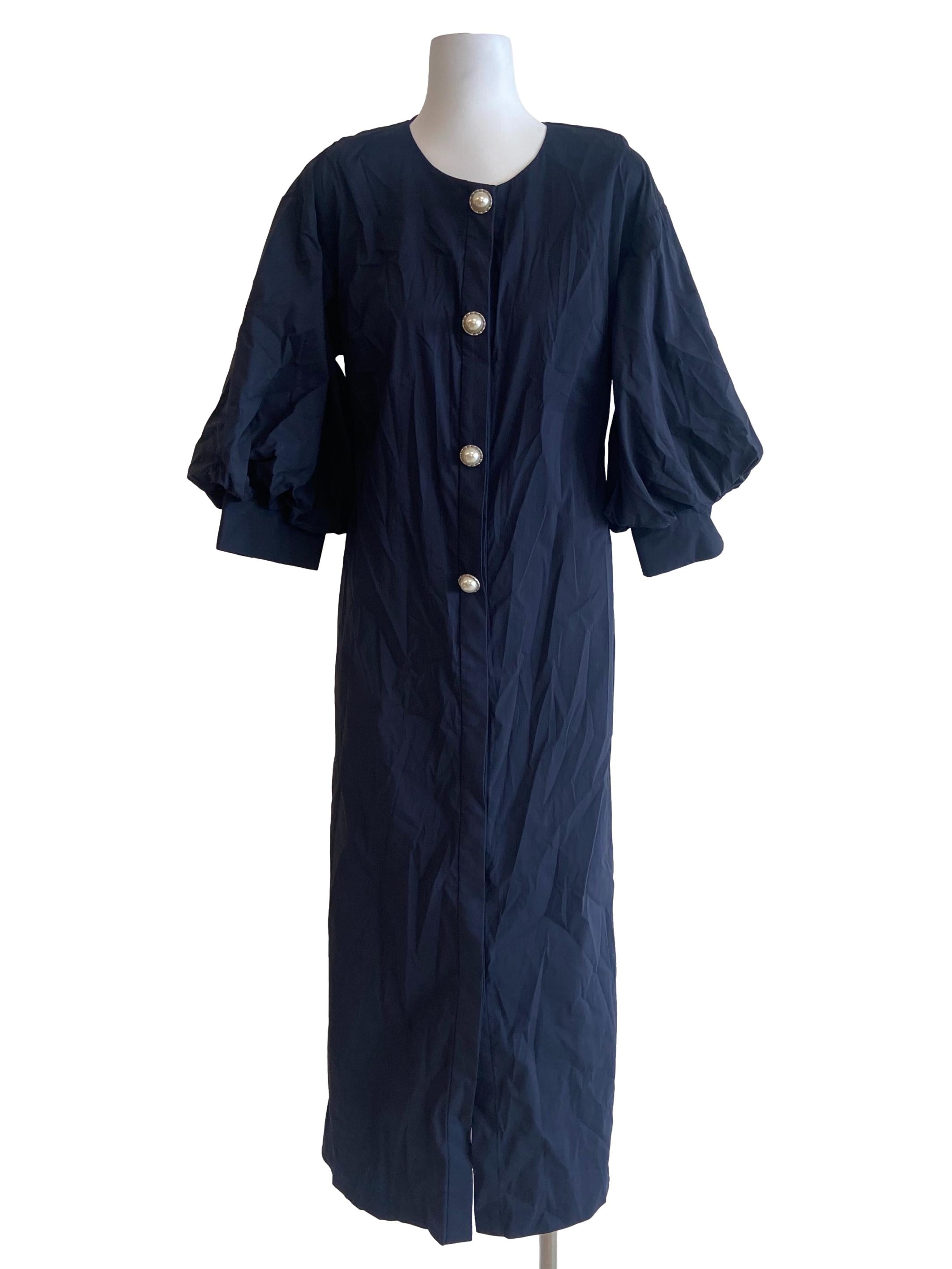 Denim Blue Button Down Shirt Dress
