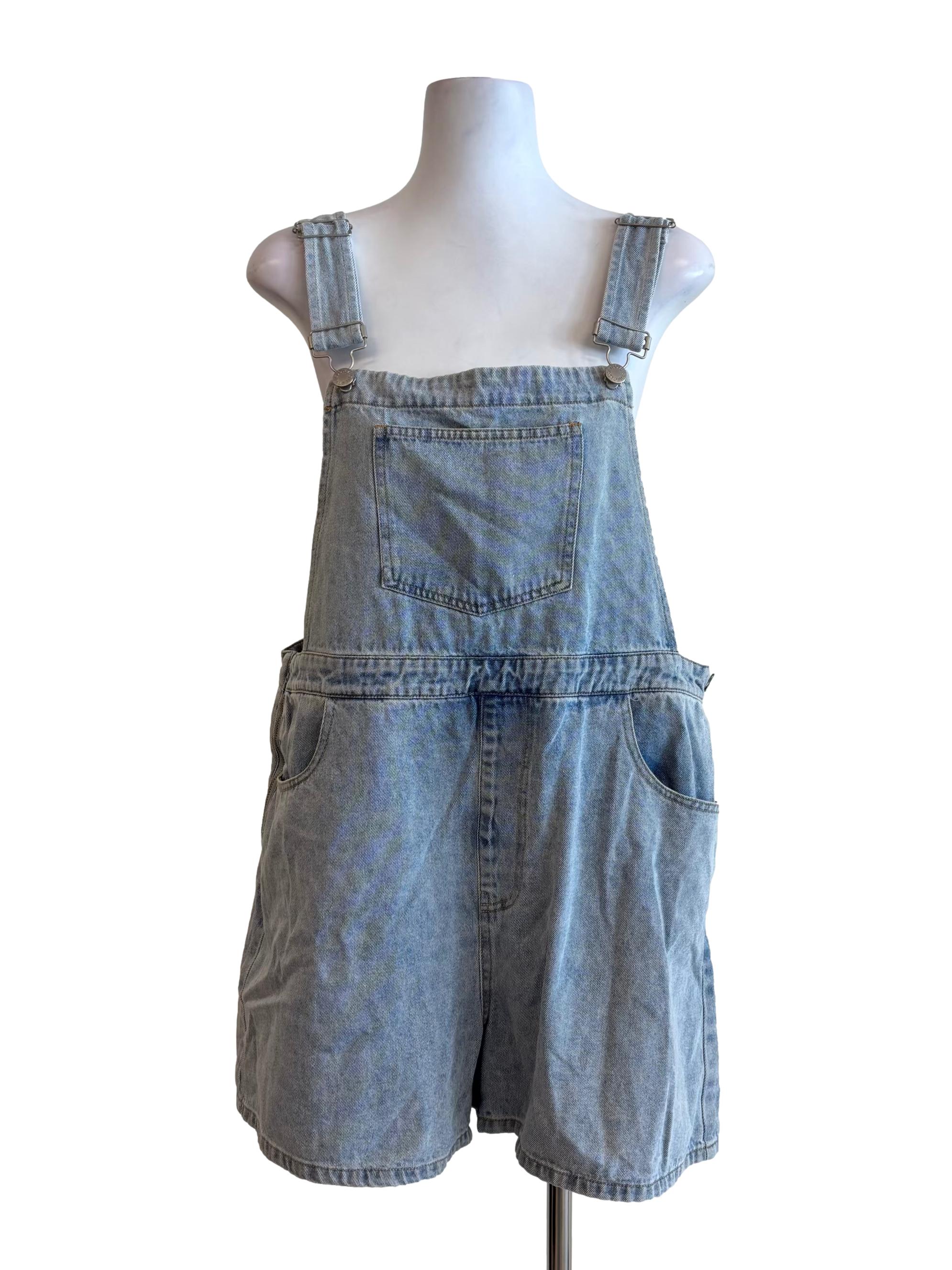 Light Blue Denim Romper