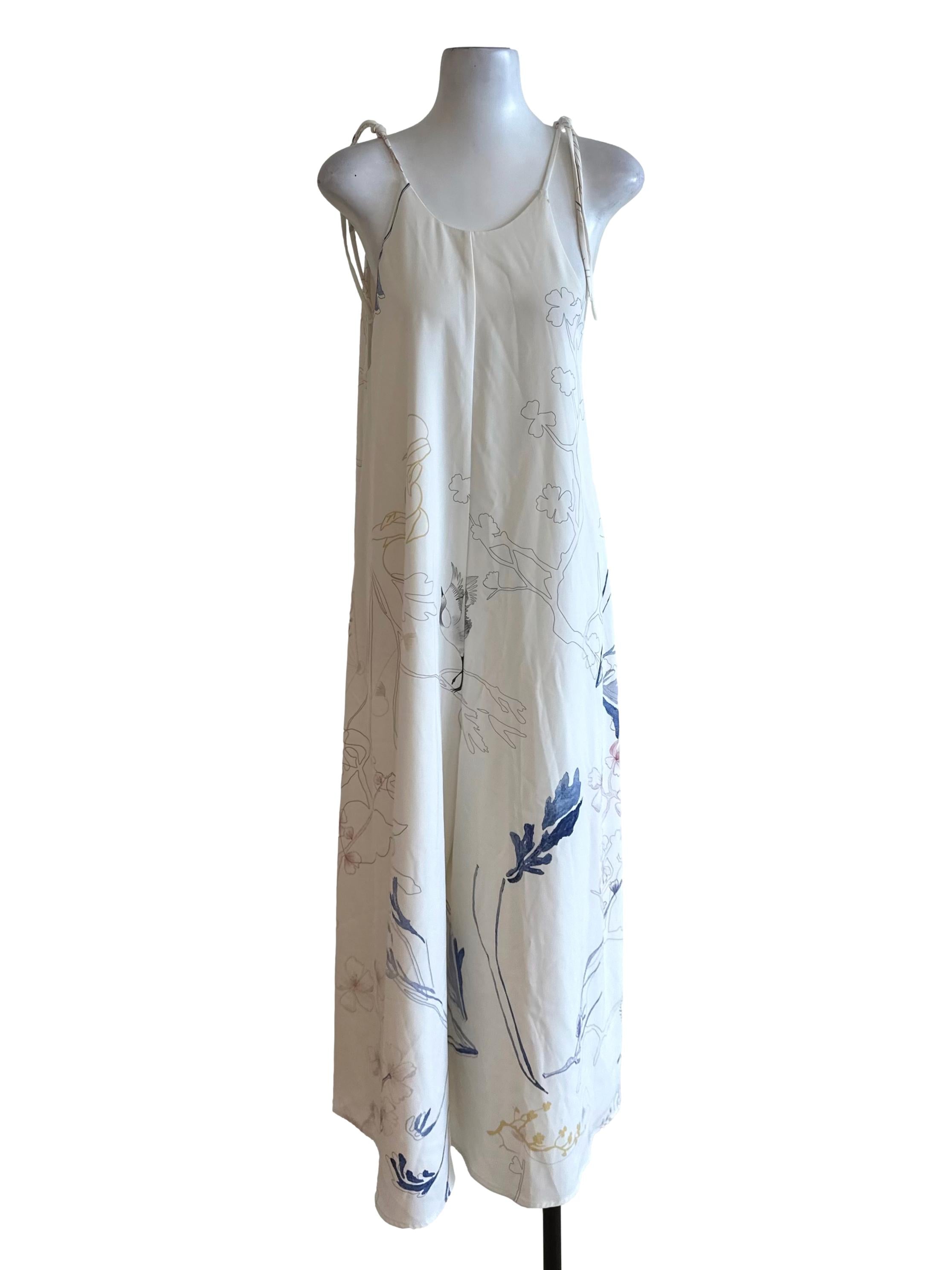 Salt White Pattern Scoop Jumpsuit LB