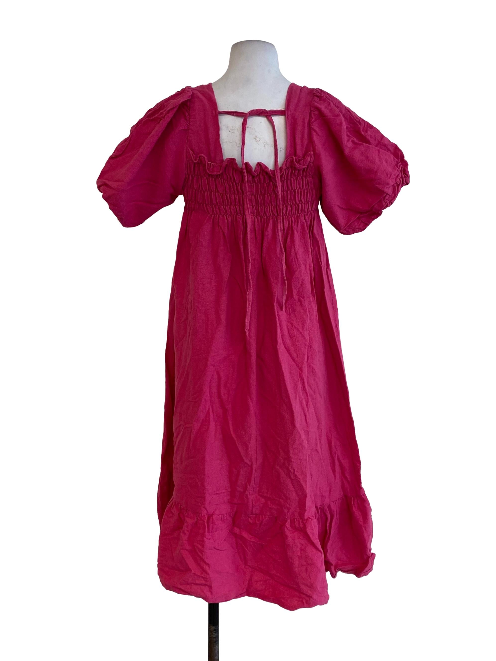 Hot Pink Empire Dress