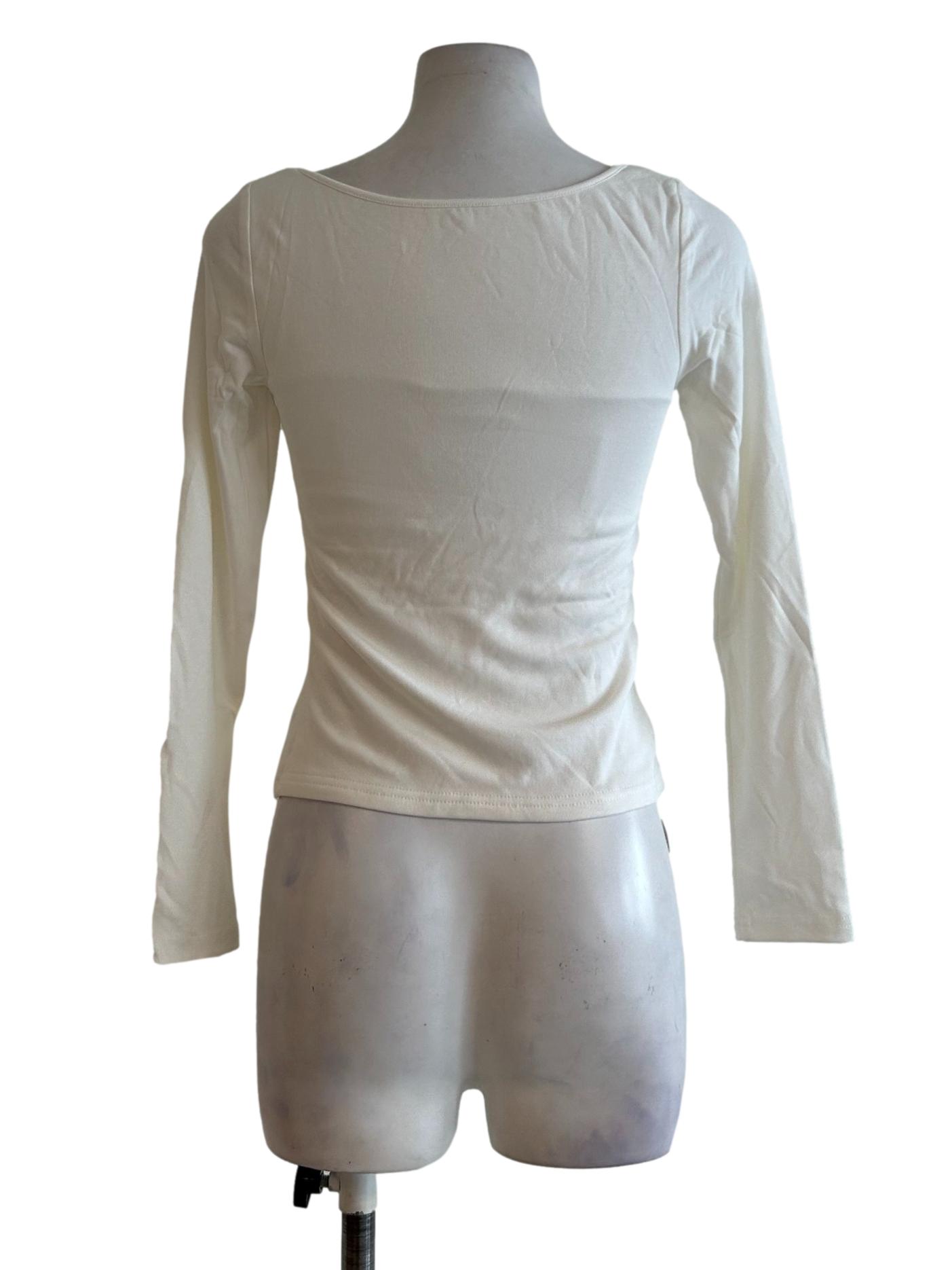 White Joanna Padded Reversible Top