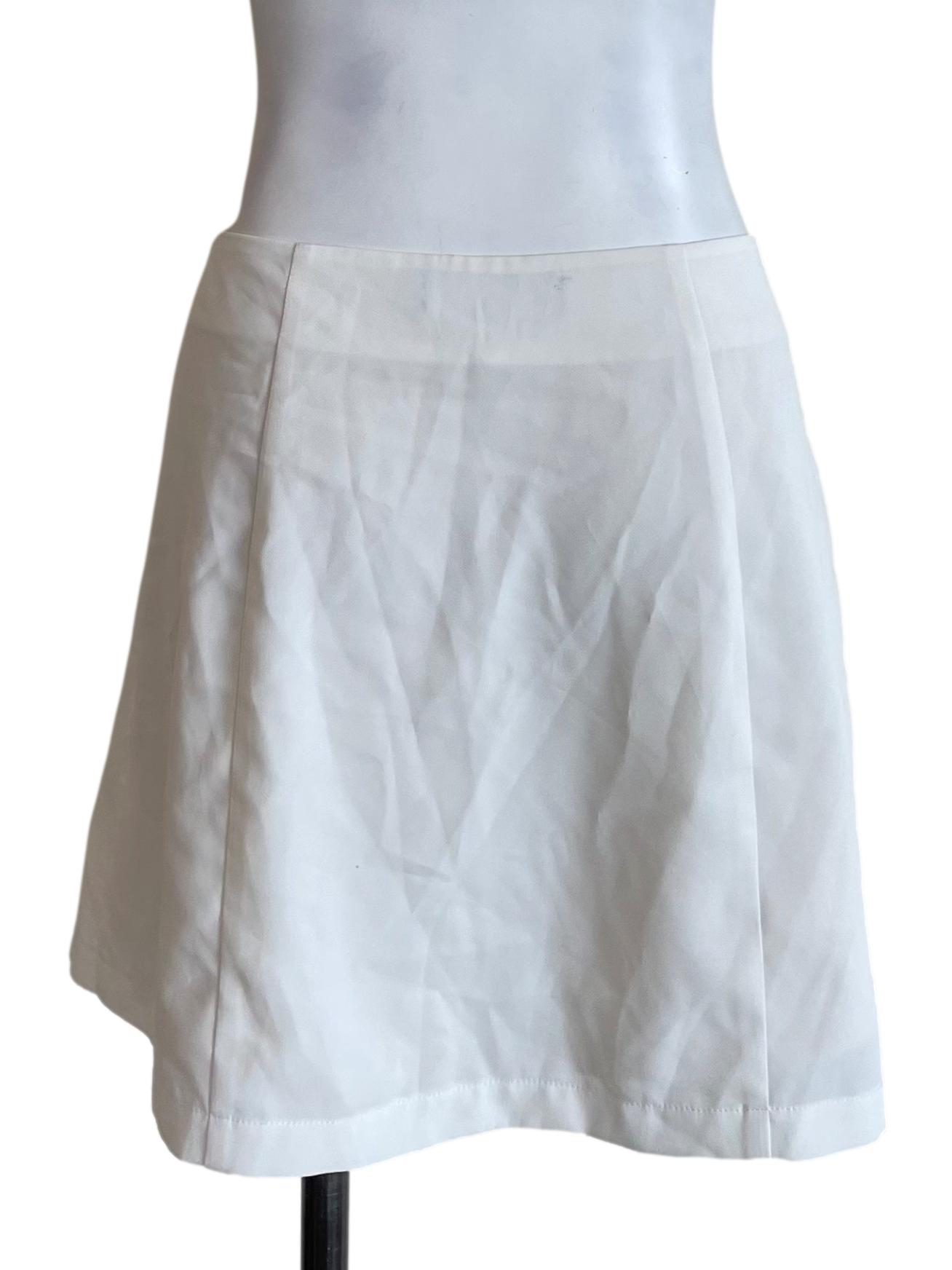 White A-Line Mini Skirt