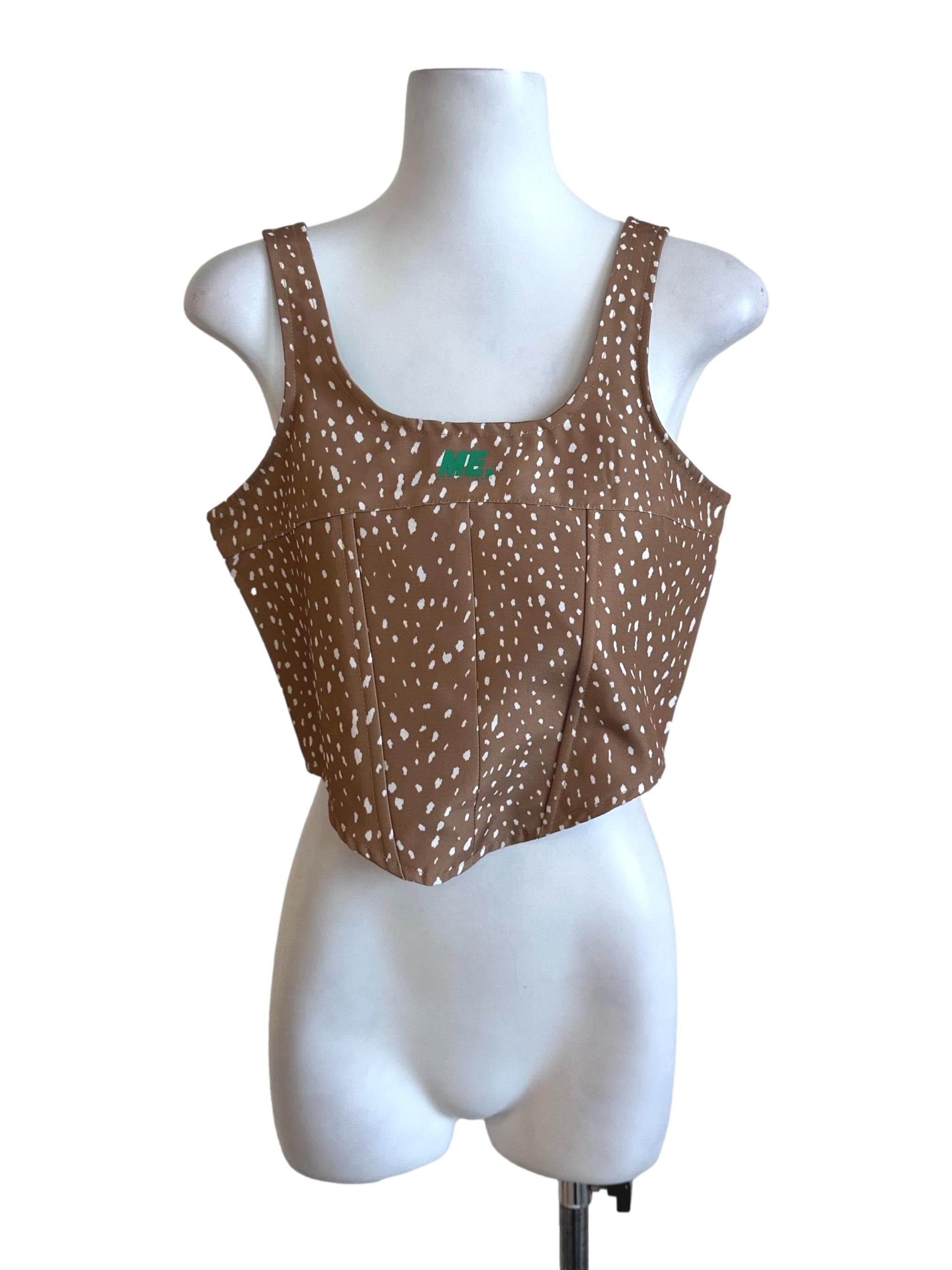 Mustard Brown Pattern Top