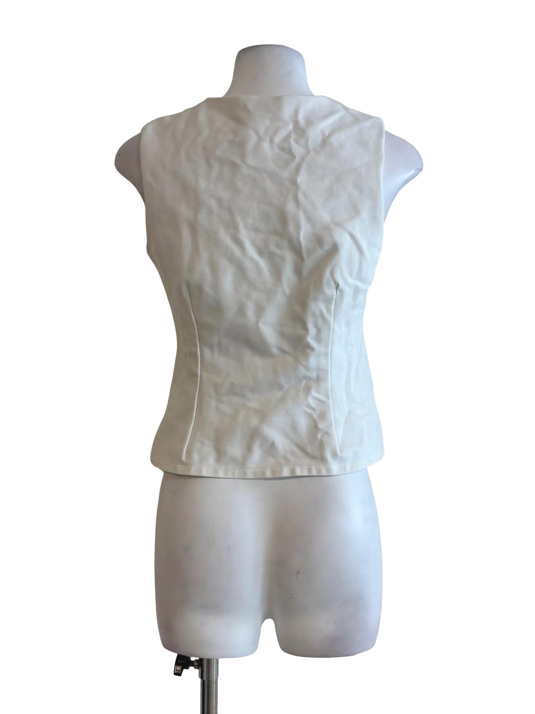 Ivory White Fitted Top