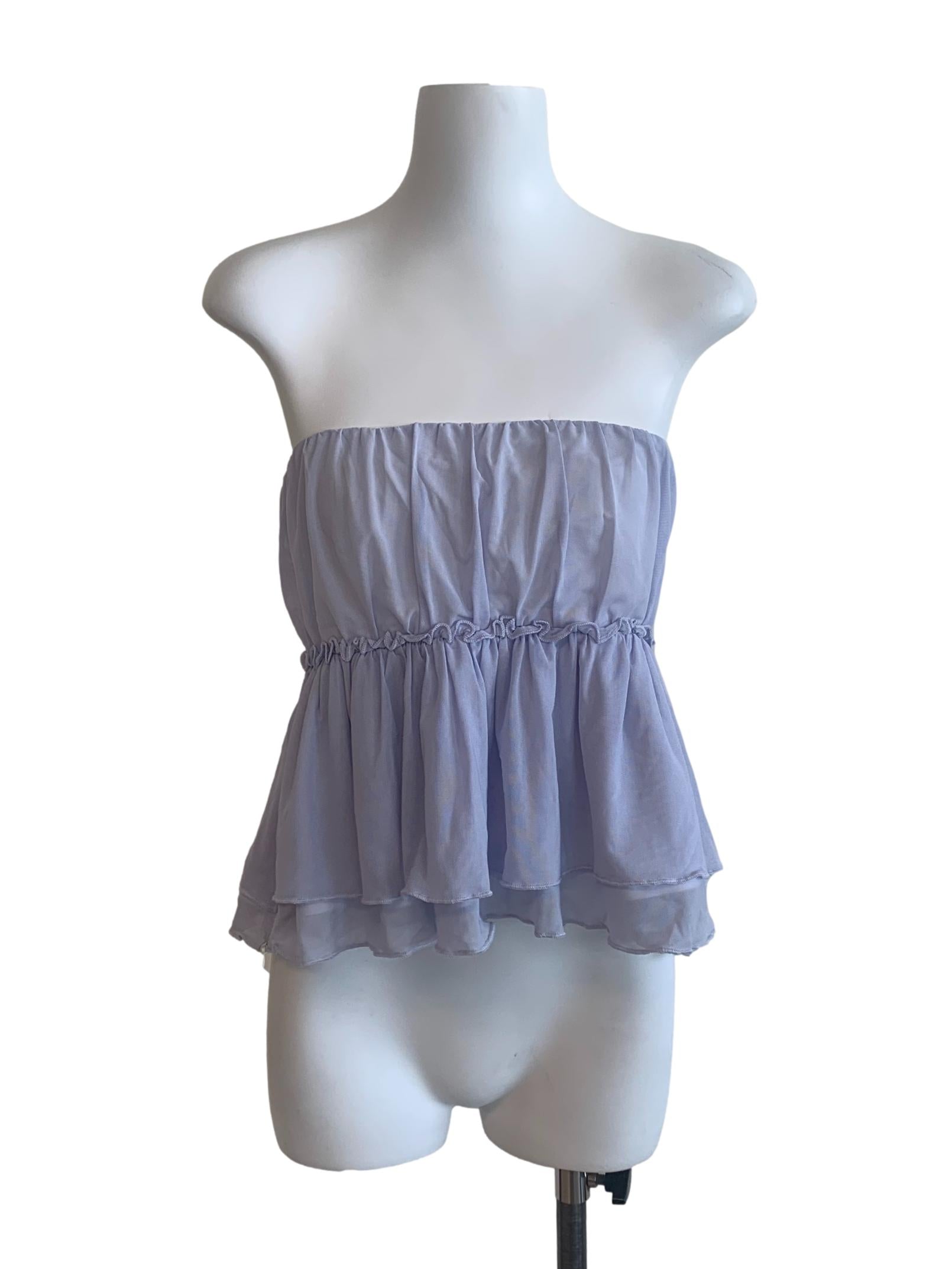 Heather Purple Babydoll Top
