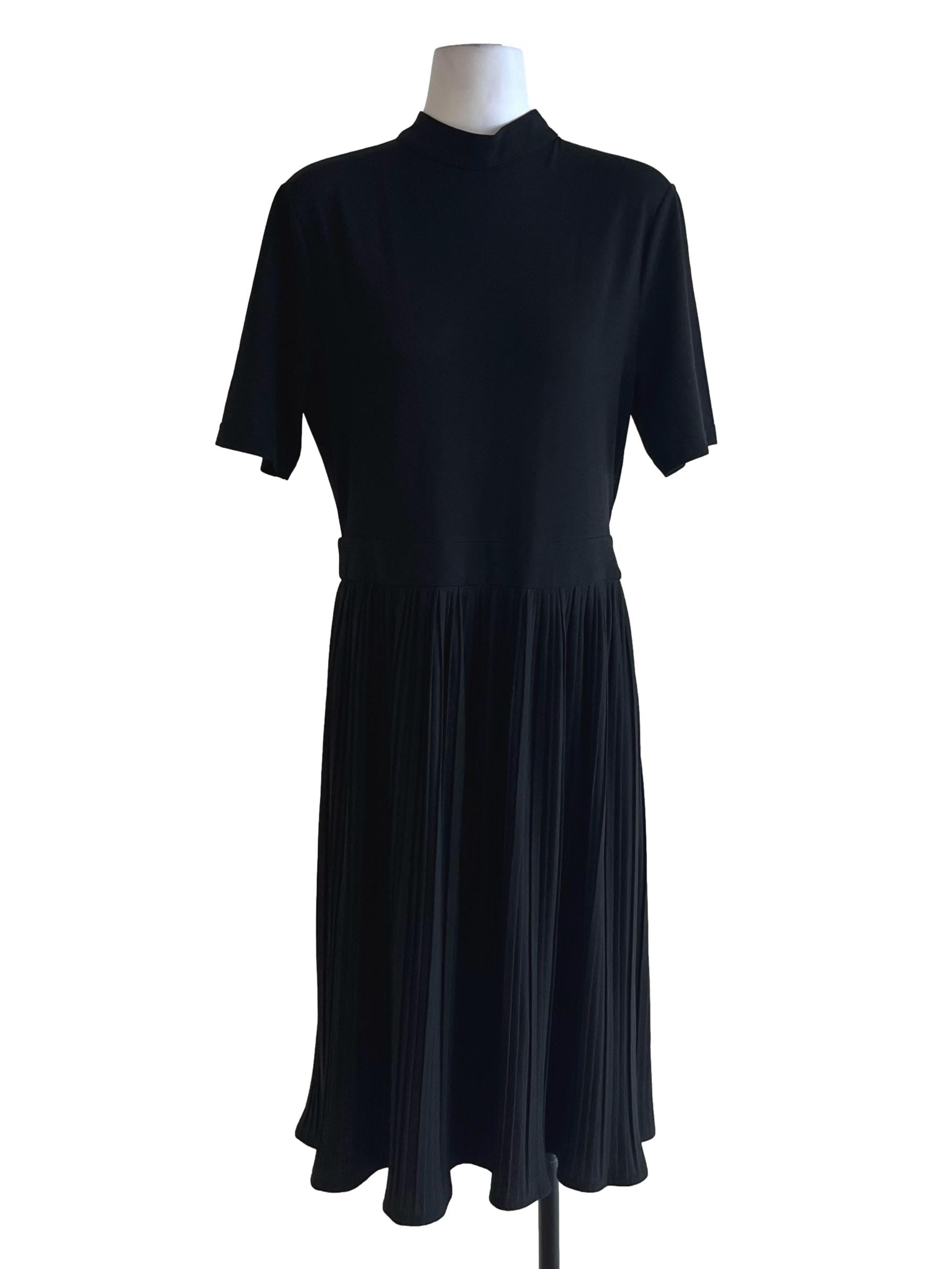 Black Turtleneck Empire Dress