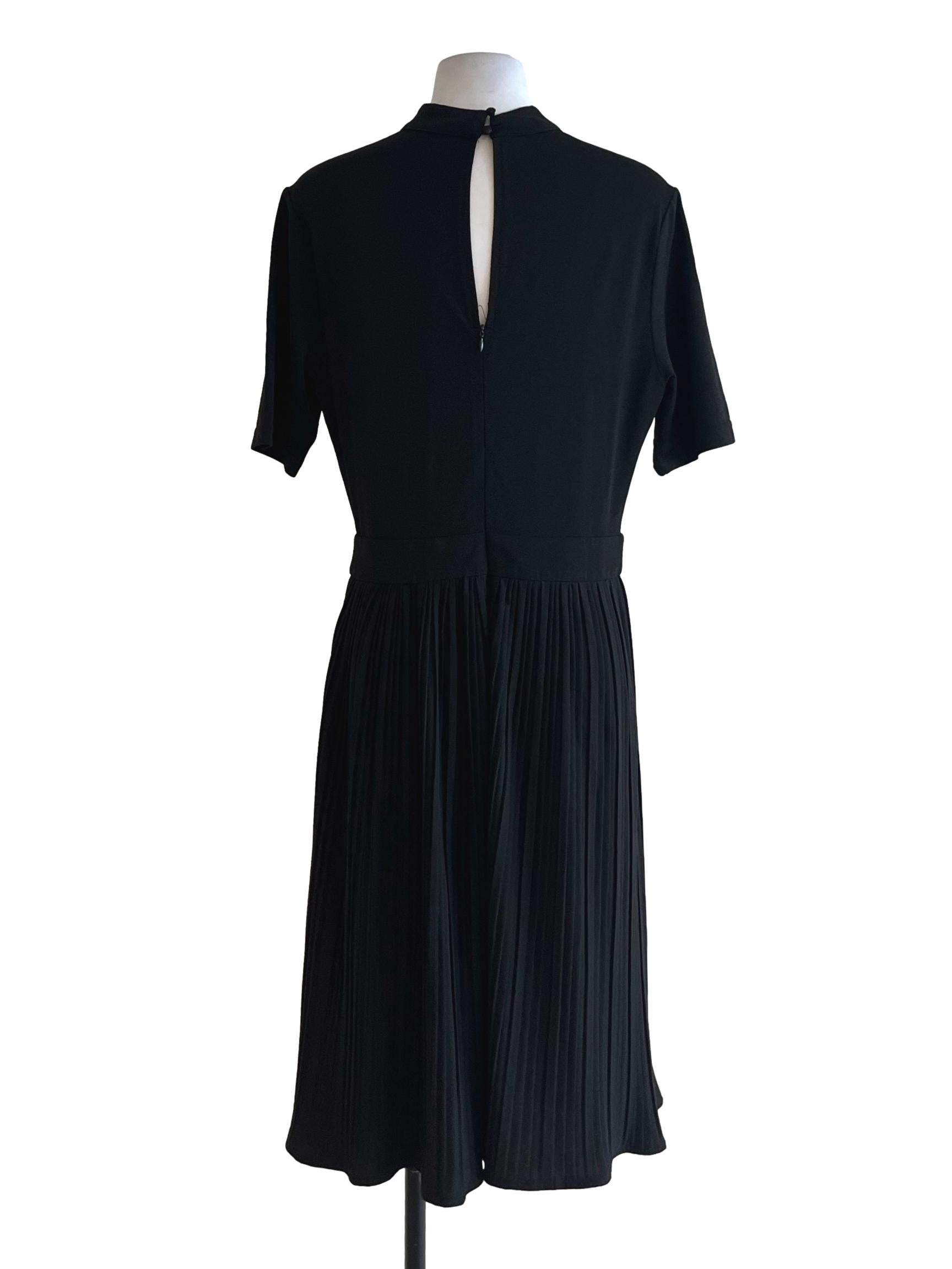 Black Turtleneck Empire Dress