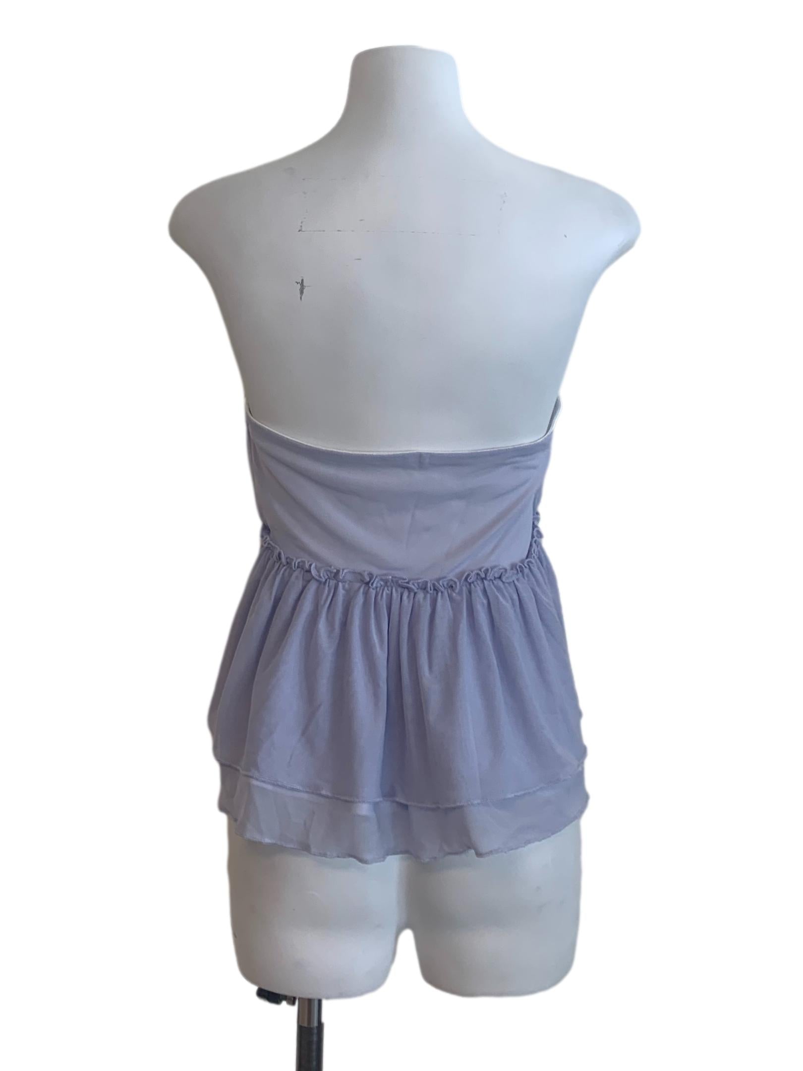 Heather Purple Babydoll Top