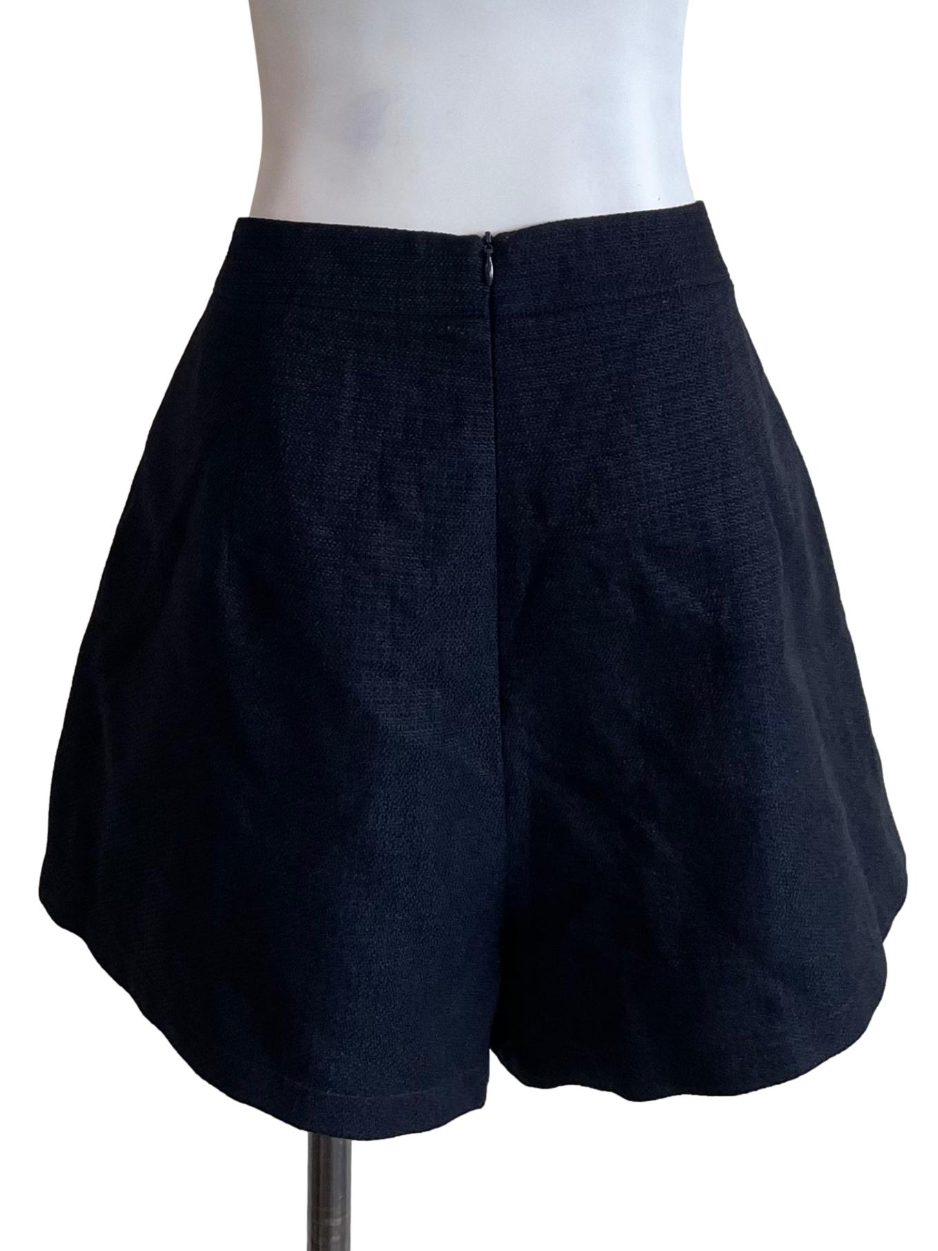 Deep Navy Tweed Formal Shorts