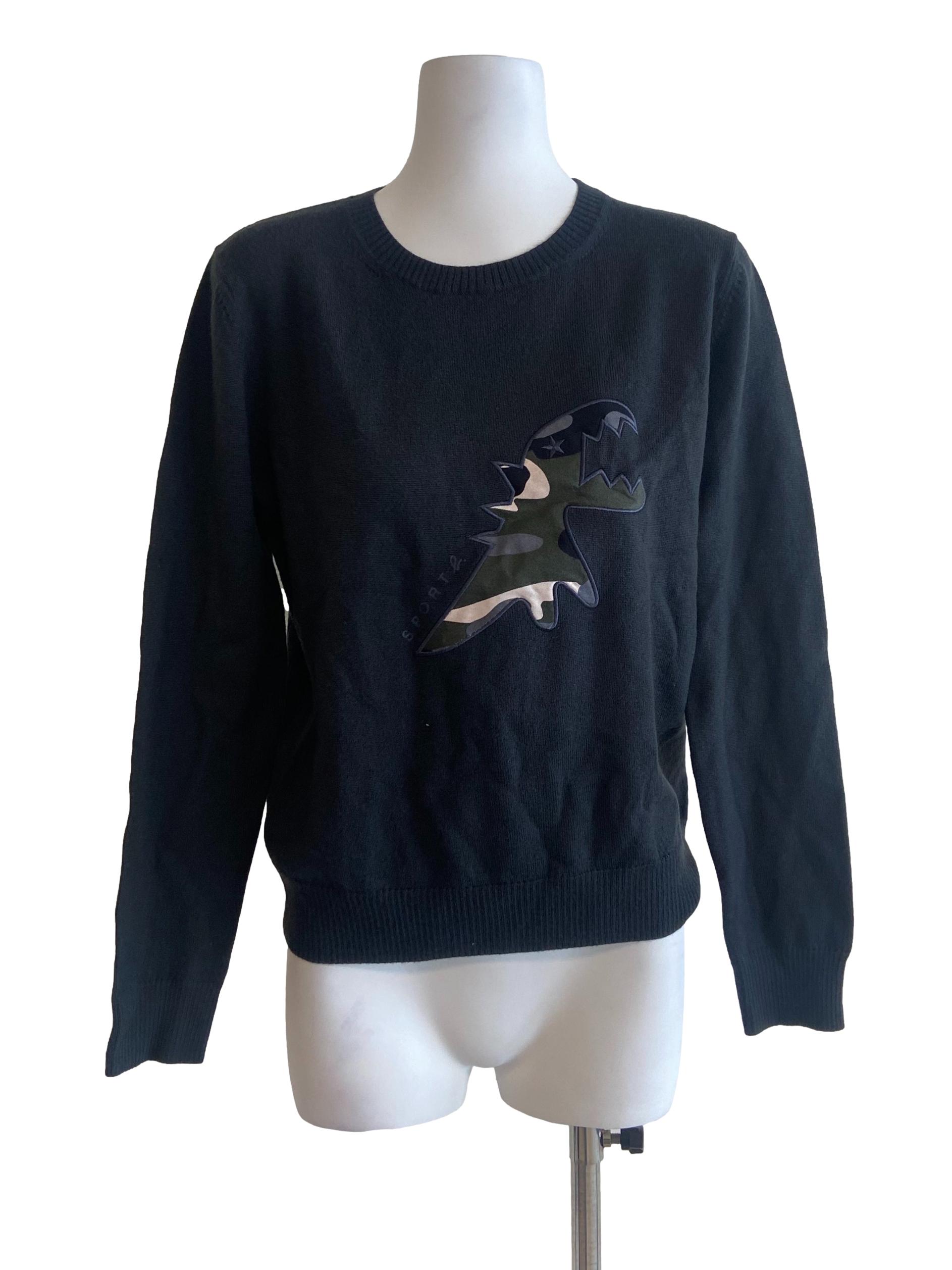 Dark Grey Logo Pegged Blouse