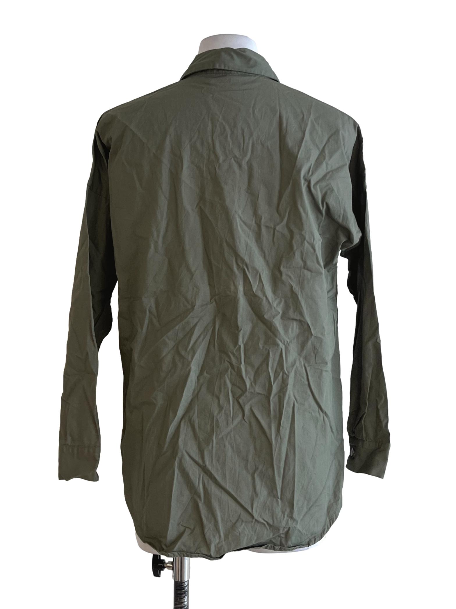 Olive Green Wing Collar Blouse