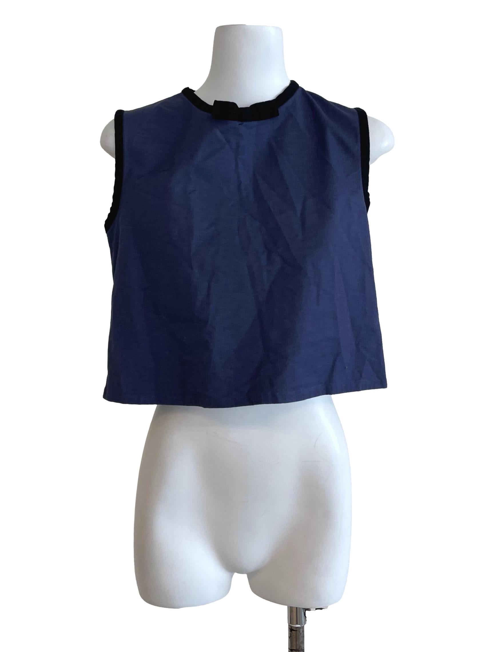 Heater Purple Sleeveless Plain Top | REFASH