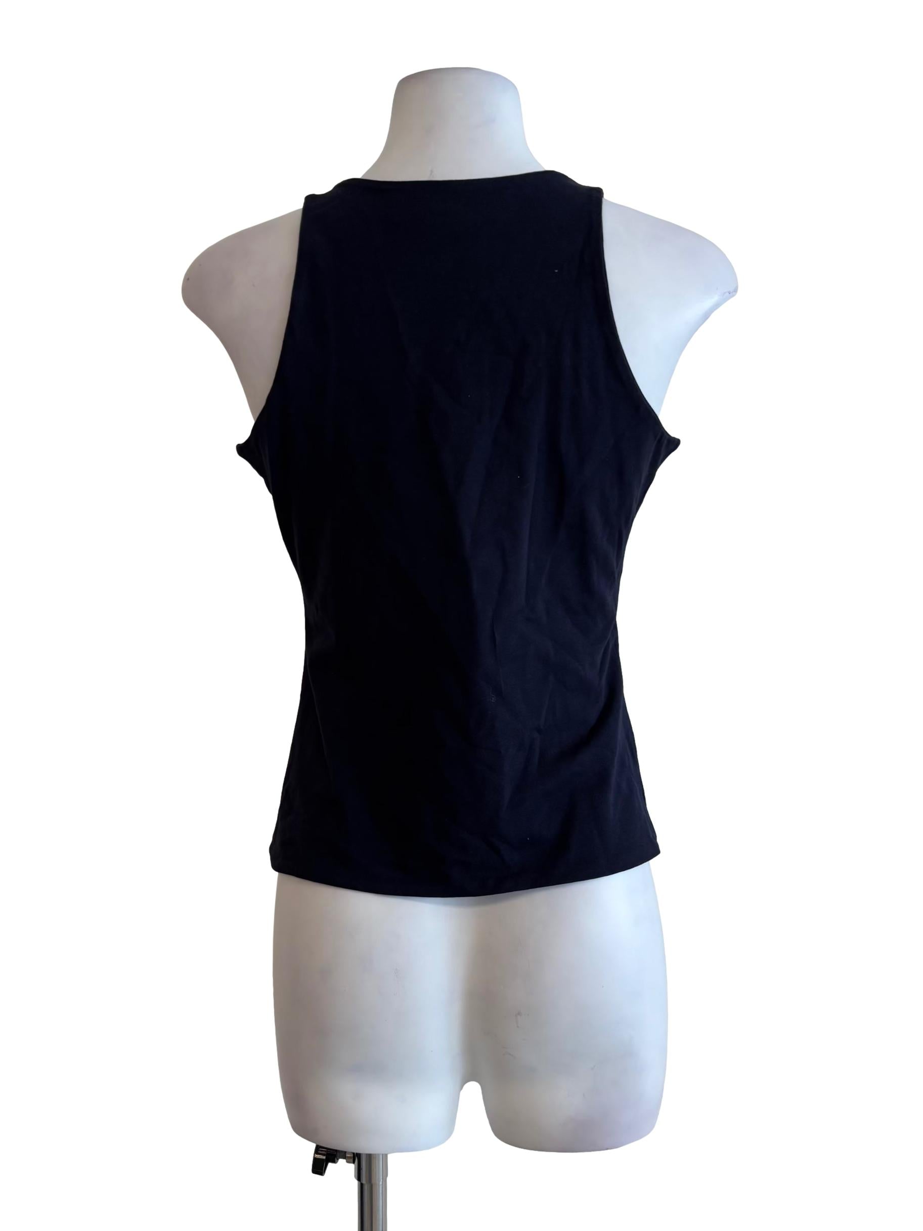 Midnight Blue Round Neck Tank Top