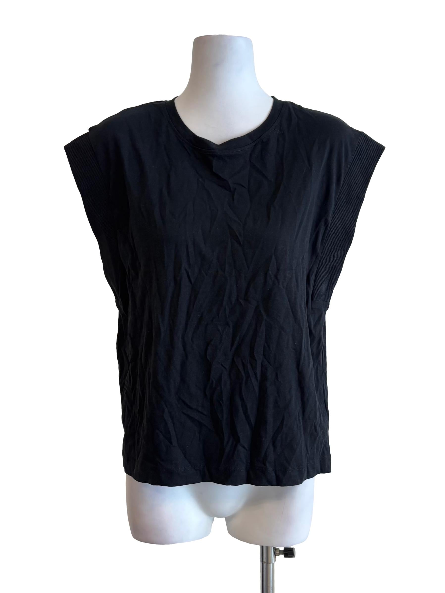 Soft Black Sleeveless Top