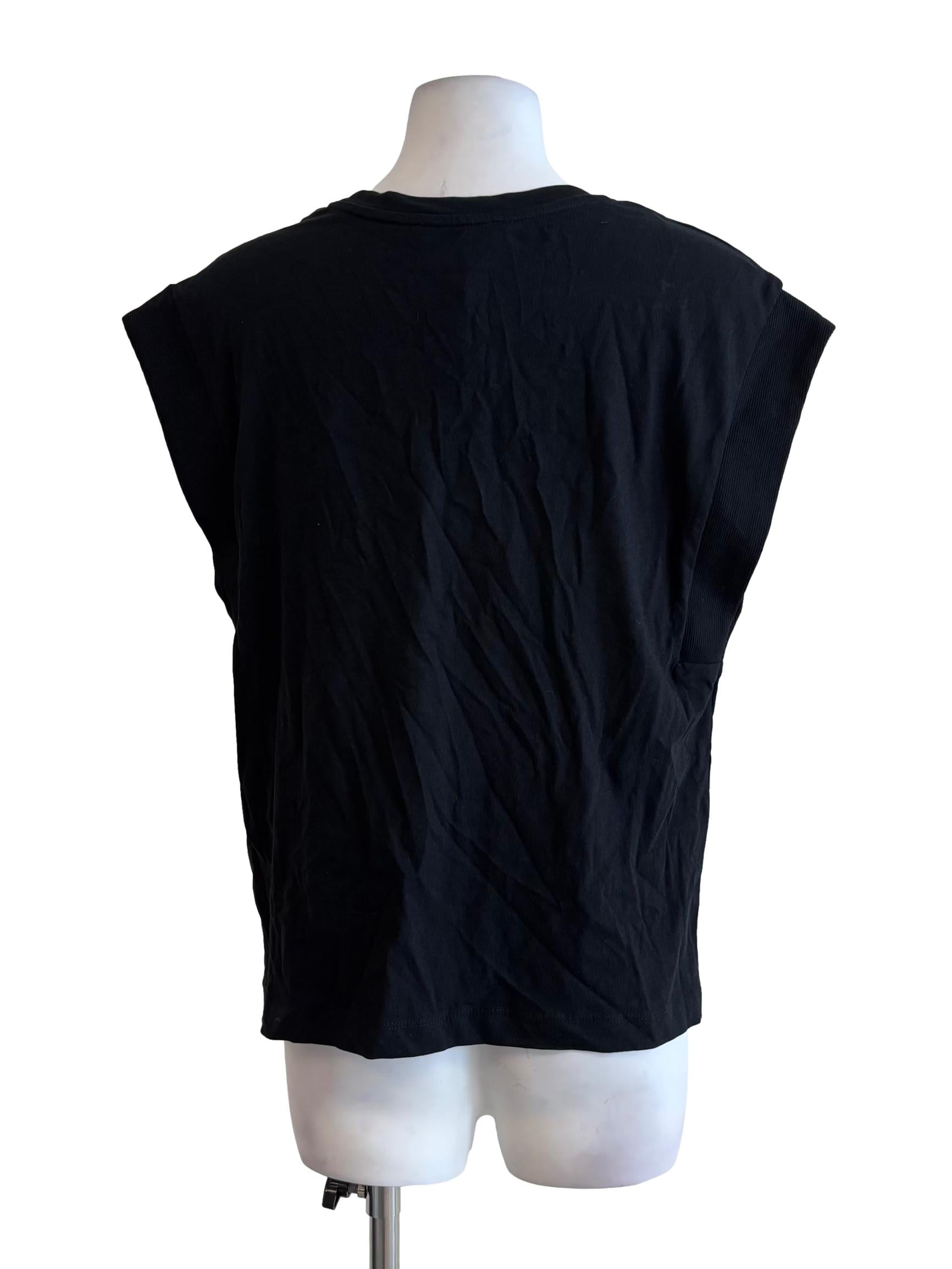 Soft Black Sleeveless Top