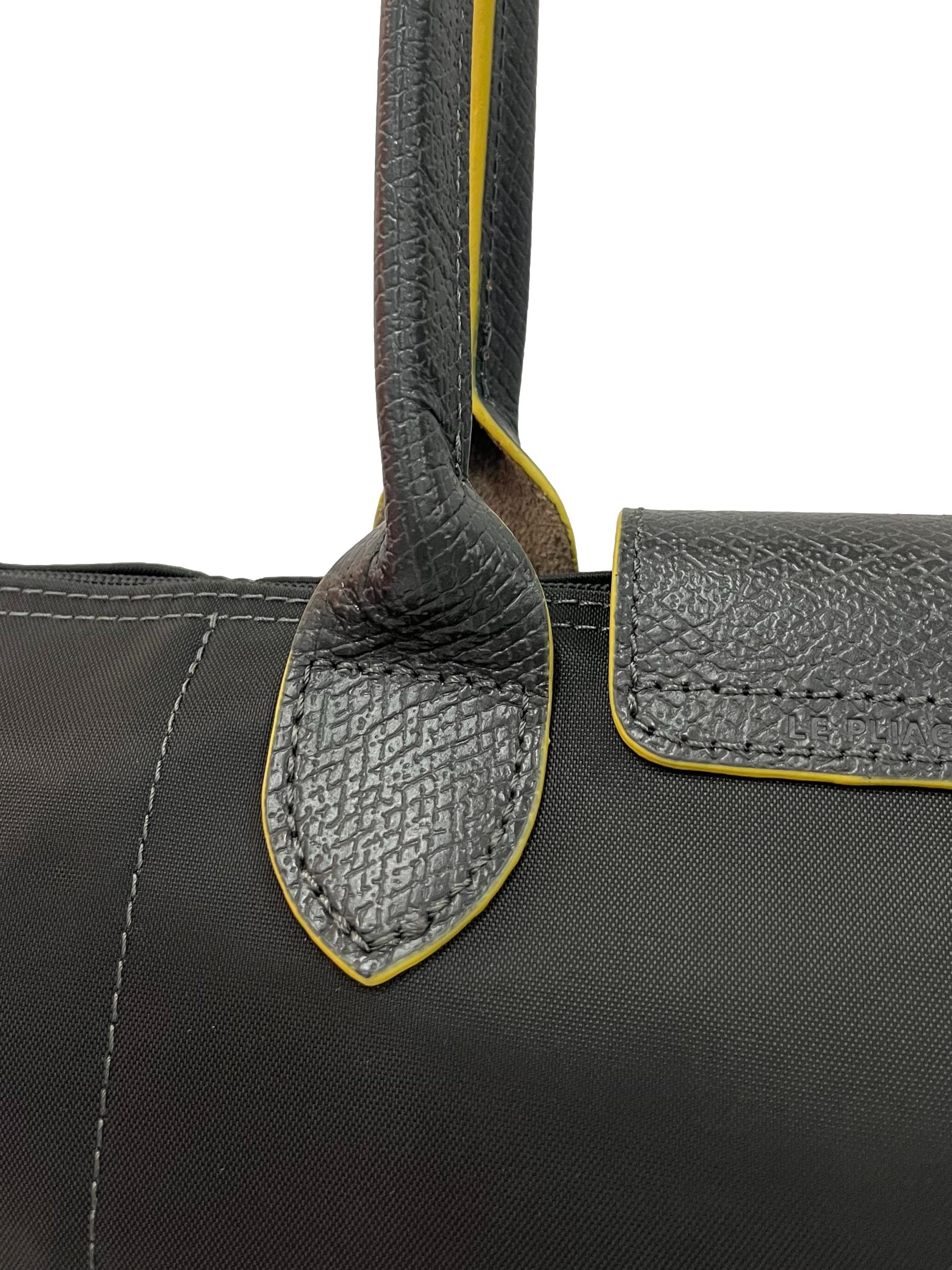 Dark Grey Le Pliage Club Large Tote Bag