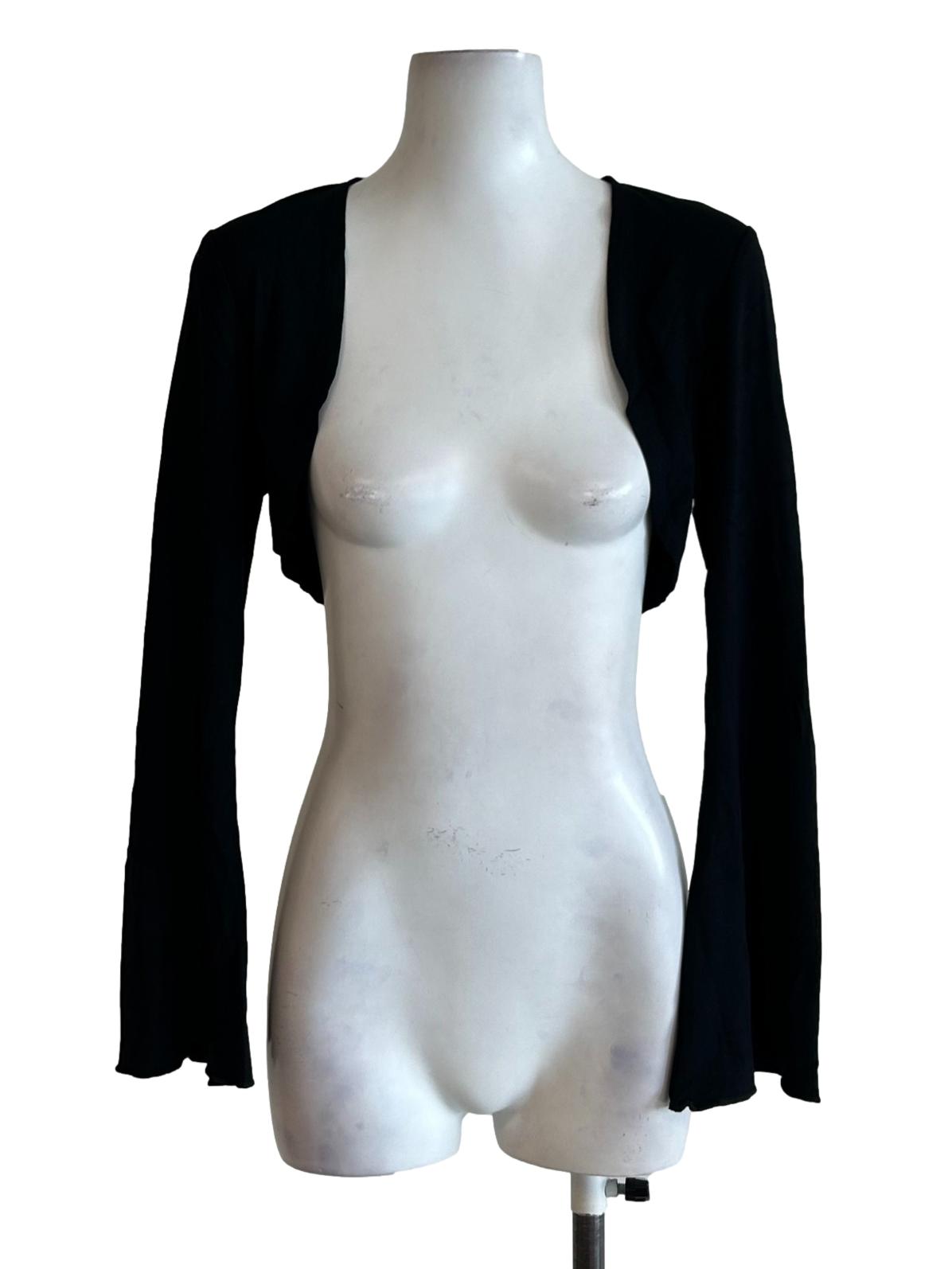 Black Long Sleeve Bolero Shrug