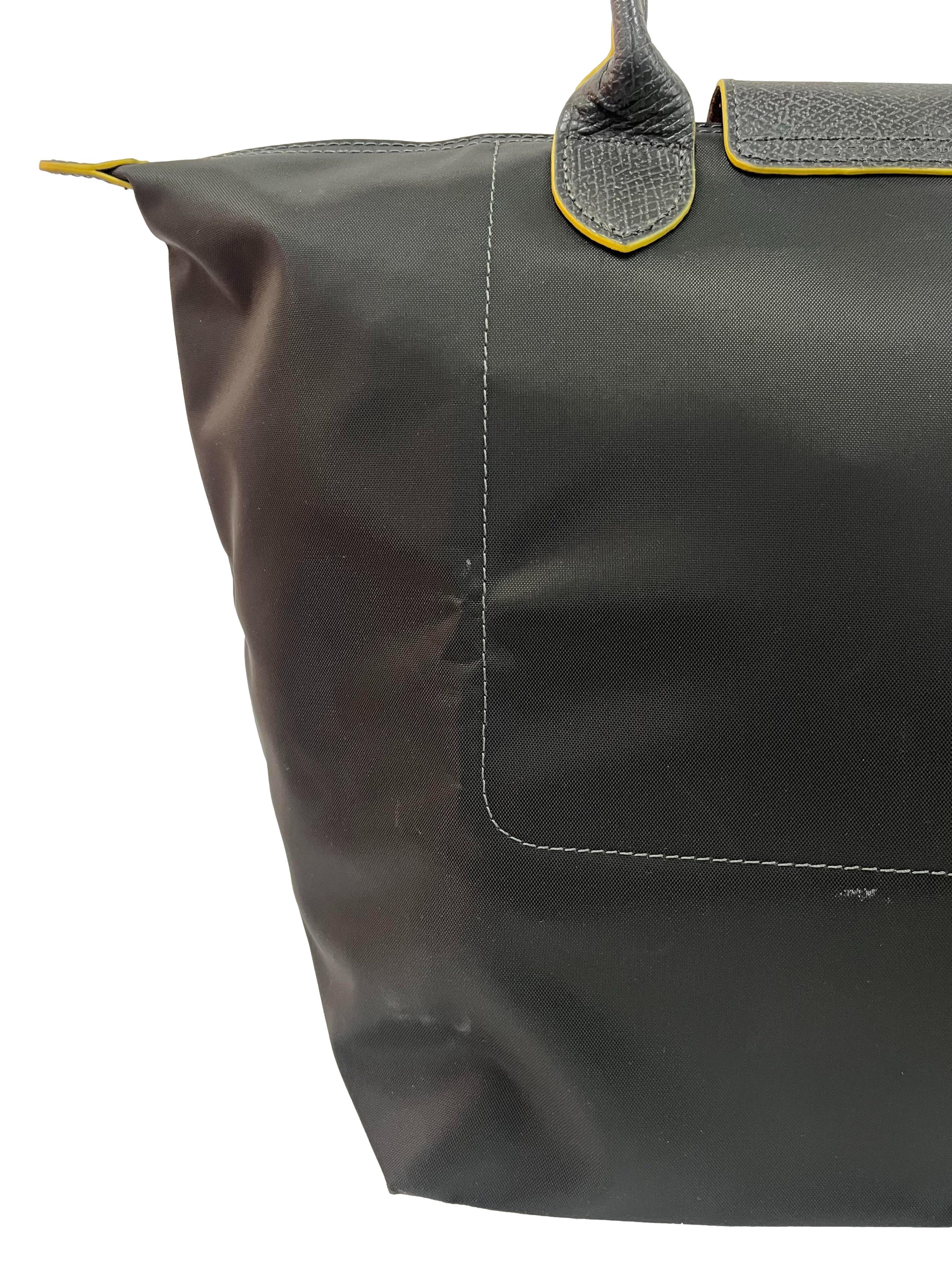 Dark Grey Le Pliage Club Large Tote Bag