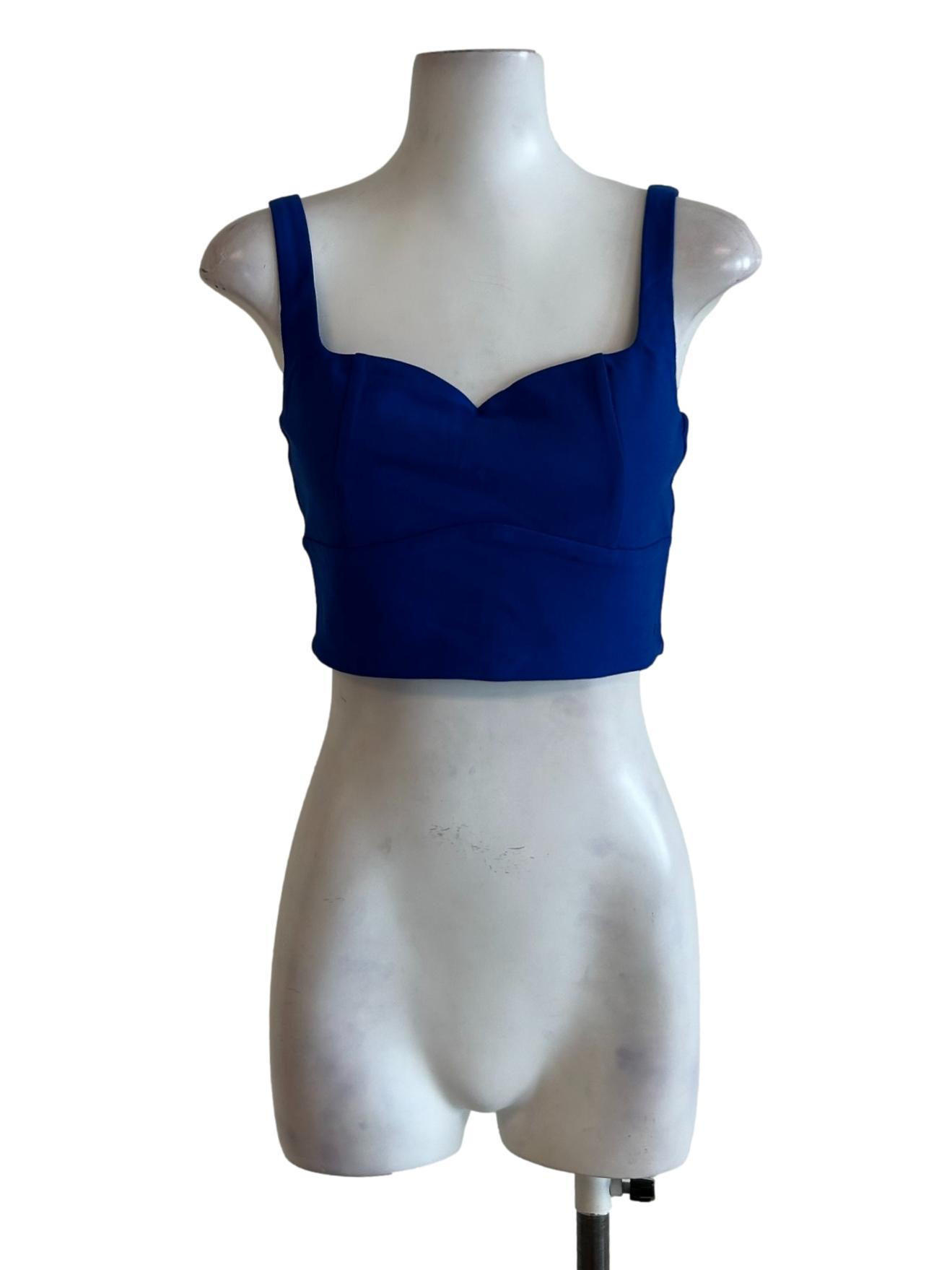 Azure Blue Sweetheart Top