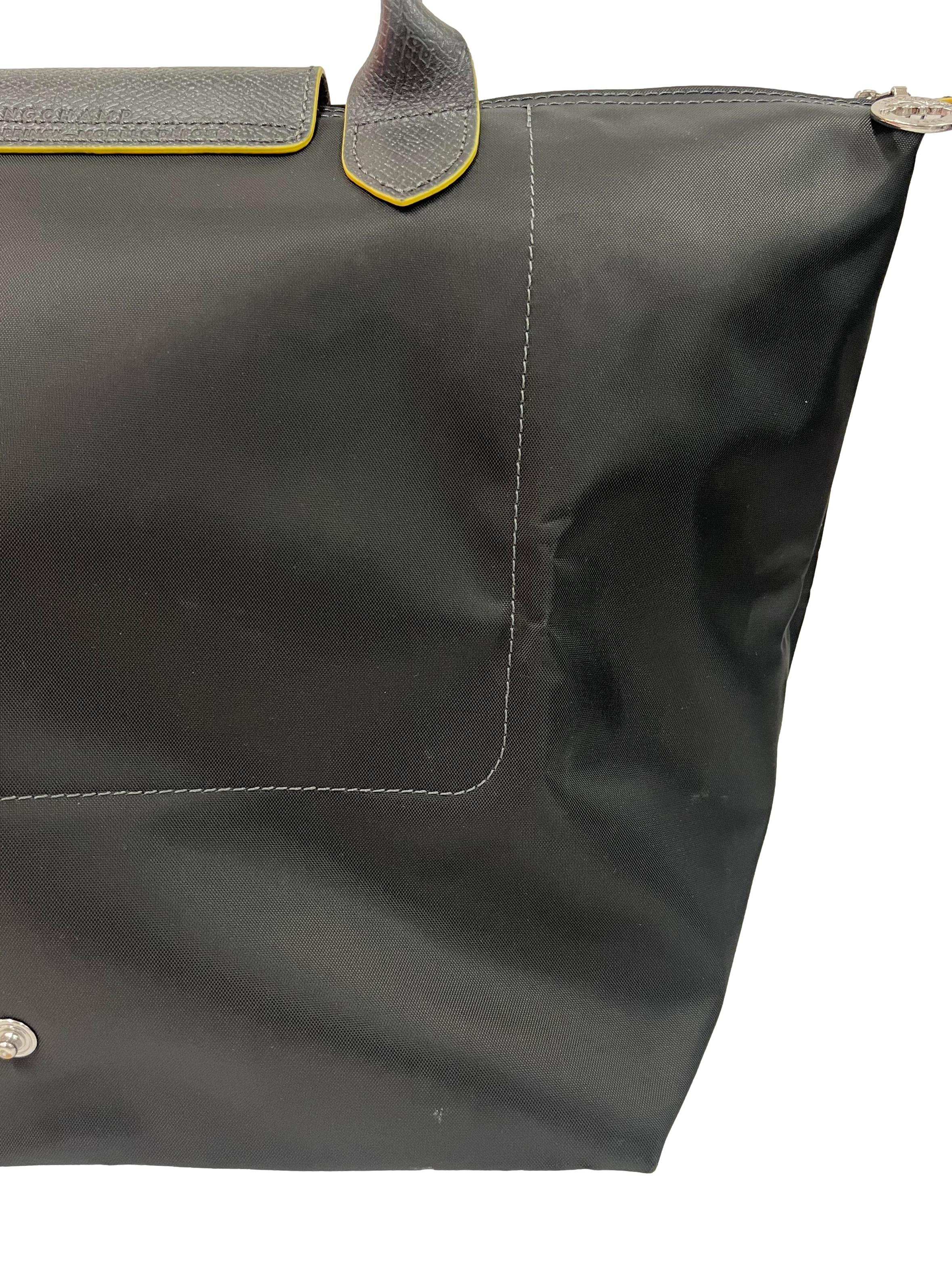 Dark Grey Le Pliage Club Large Tote Bag