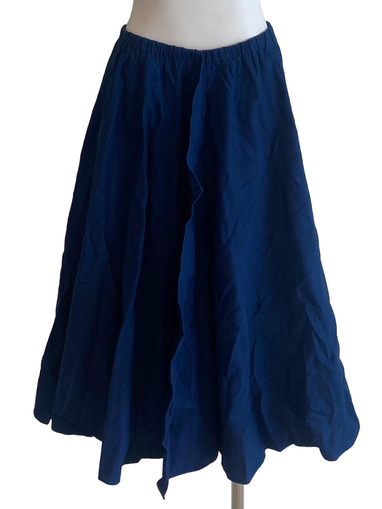 Denim Blue A-Line Twill Skirts