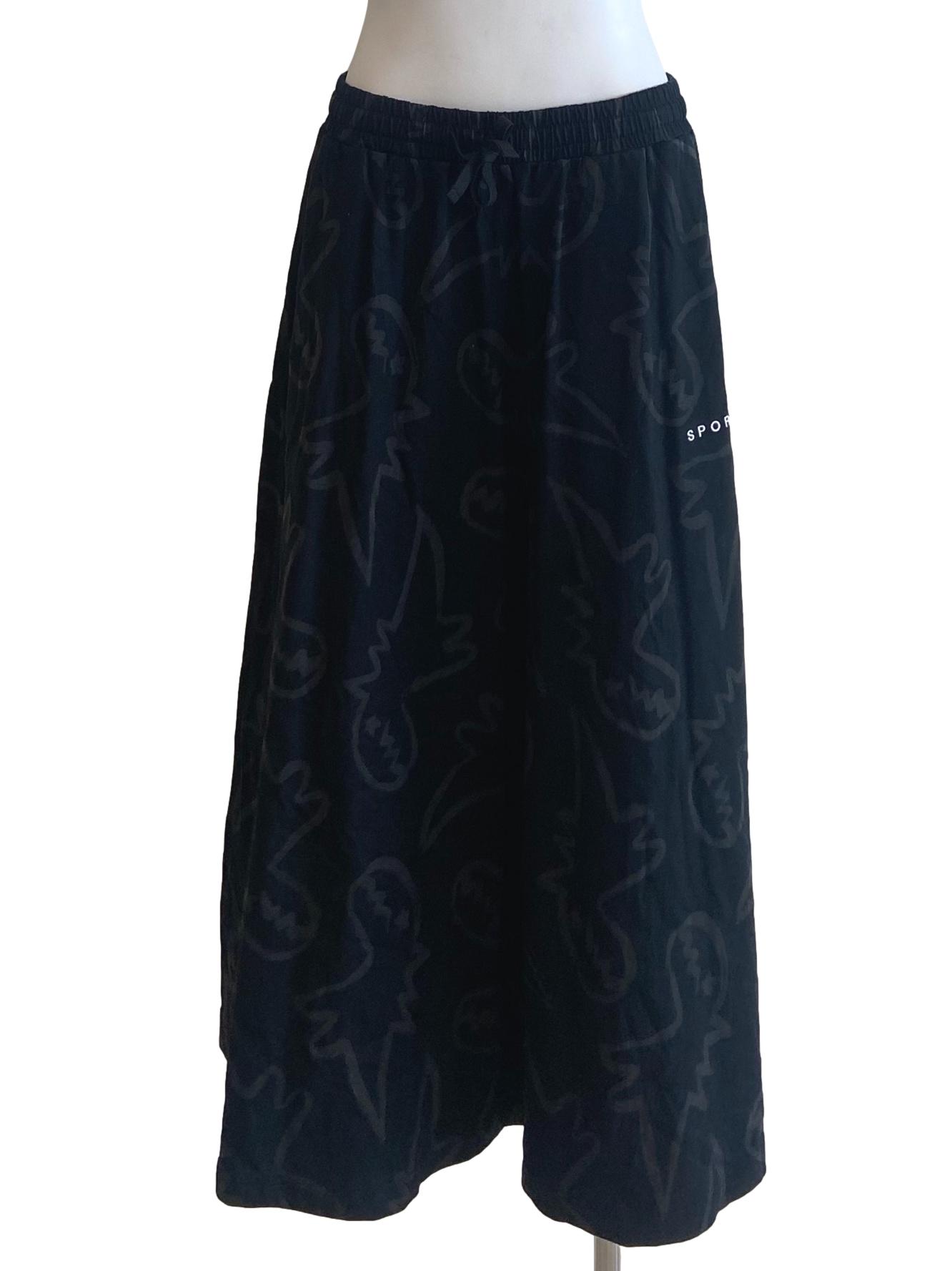 Black Brown A-Line Herringbone Skirts