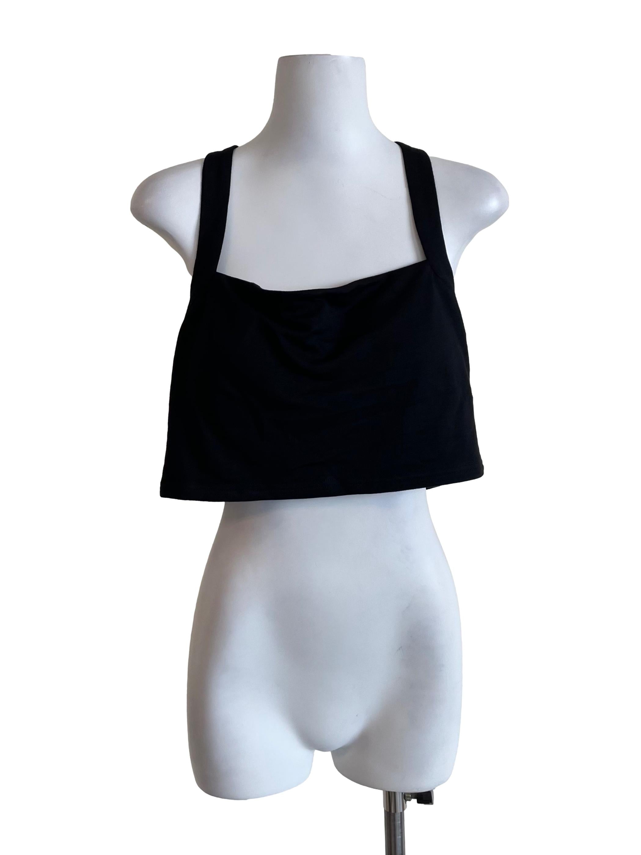Black A-Line Halter Neck Top