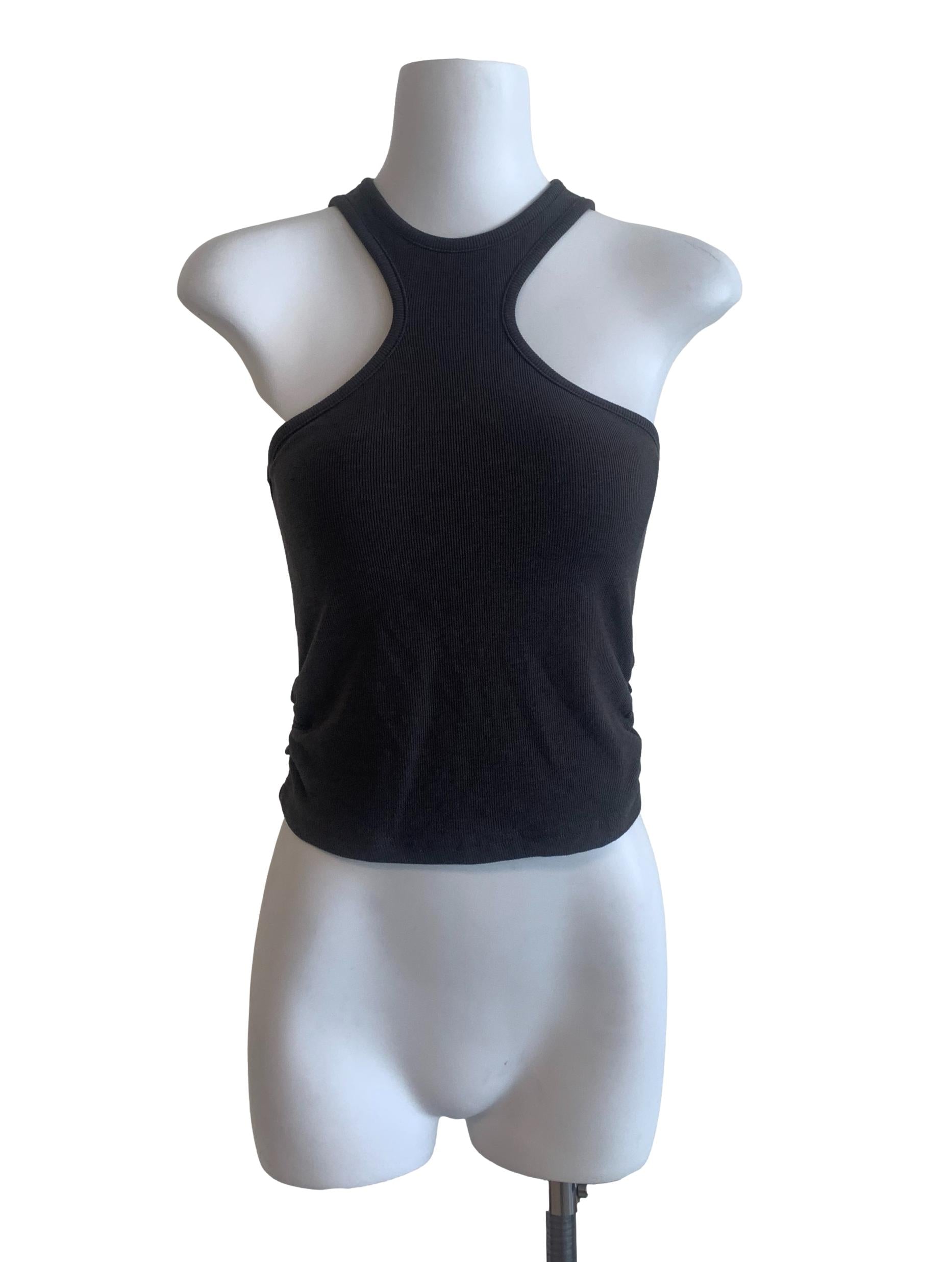 Grey Halter Neck Top