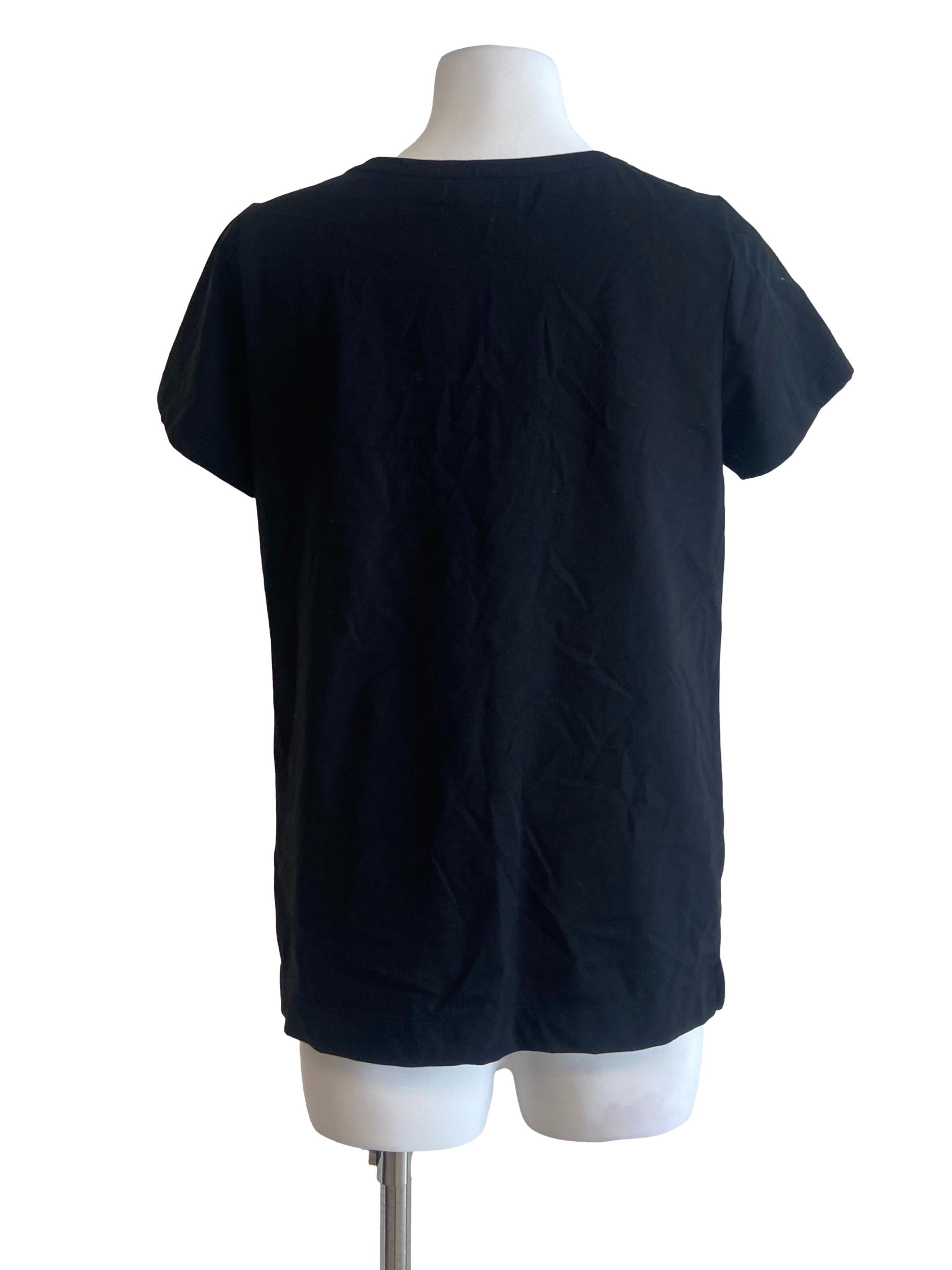 Navy Blue Half Plaid Blouse