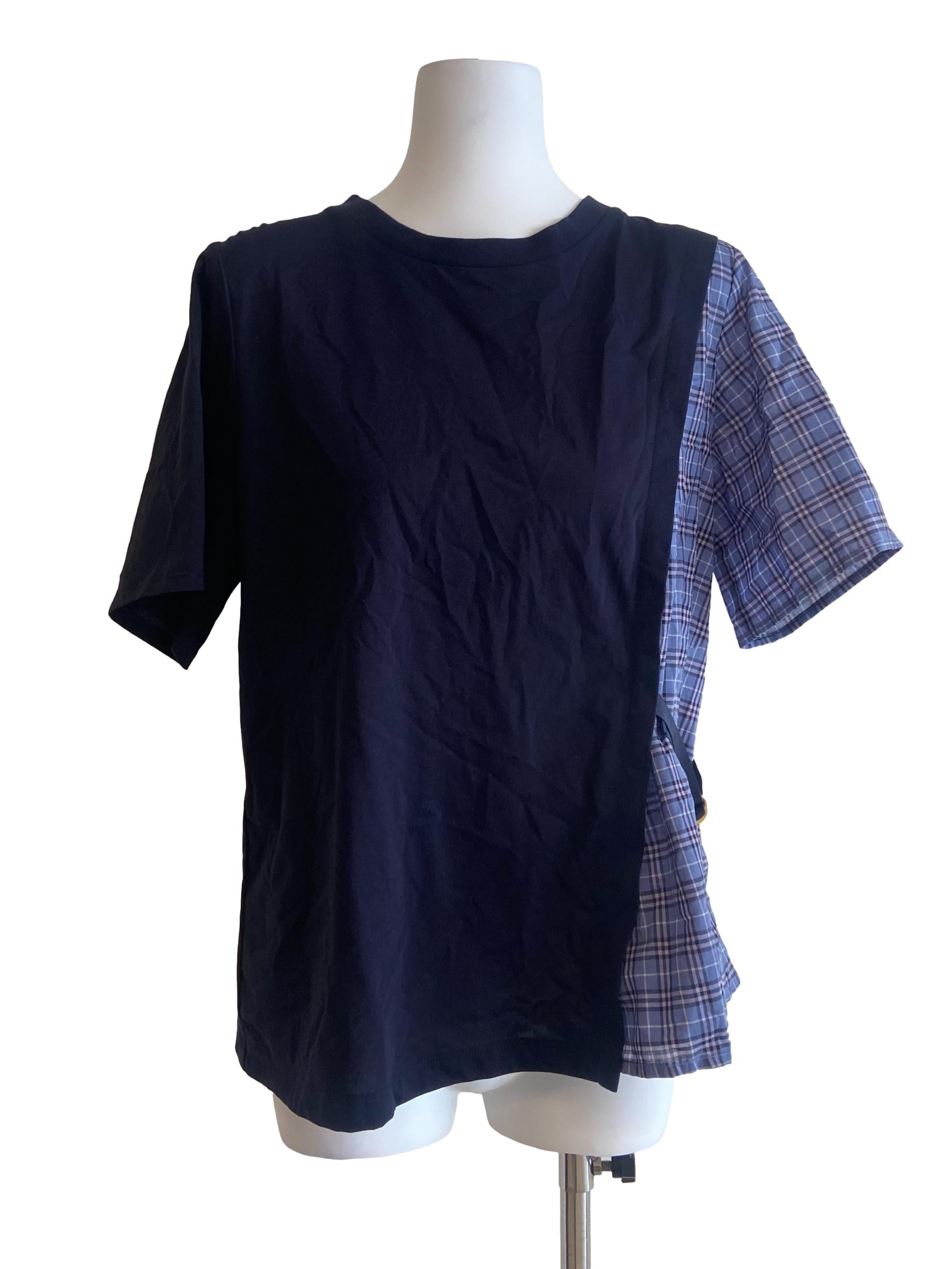 Black Twill Plain Blouse