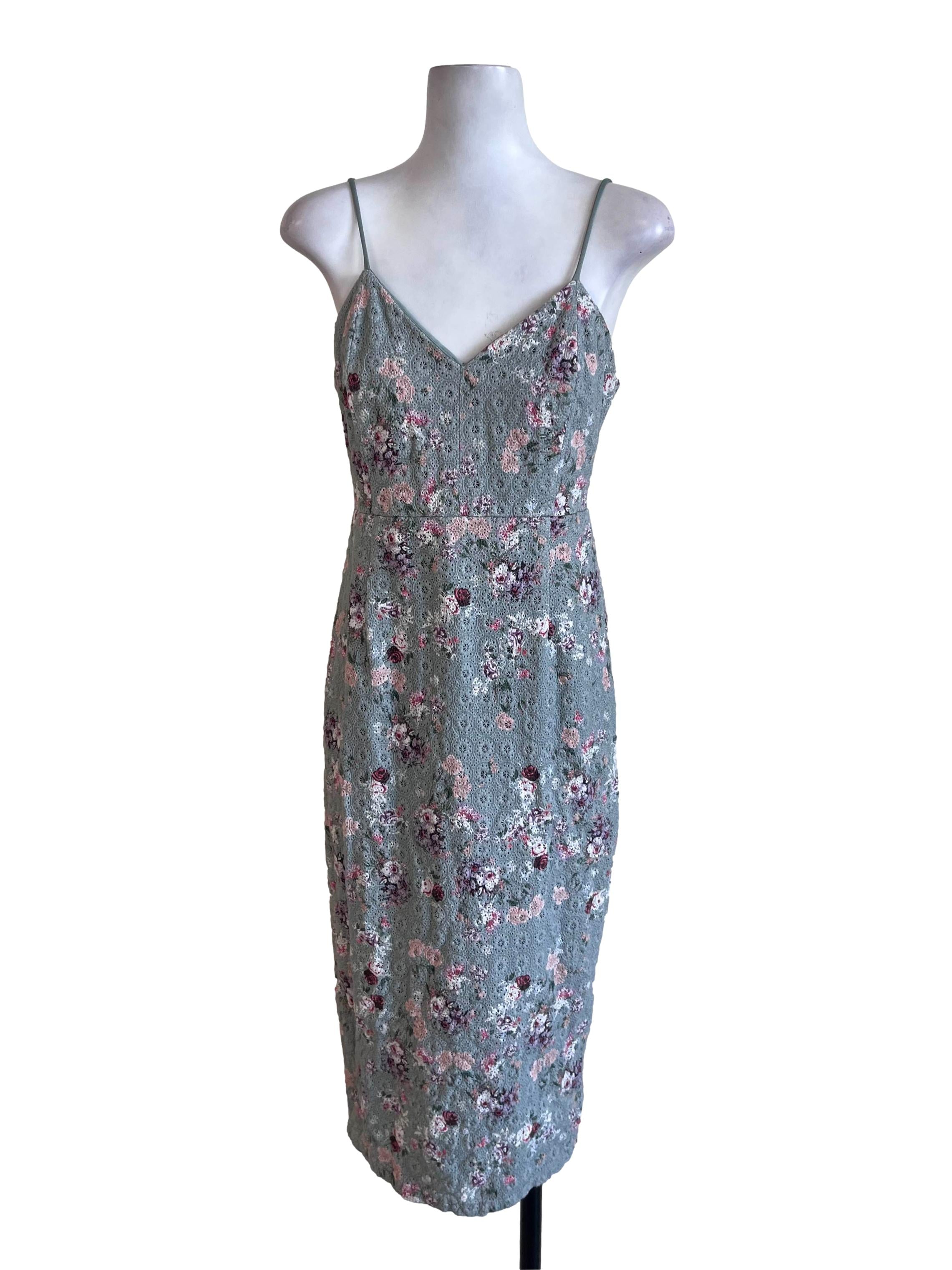 Sage Green Spaghetti Strap Slip Dress