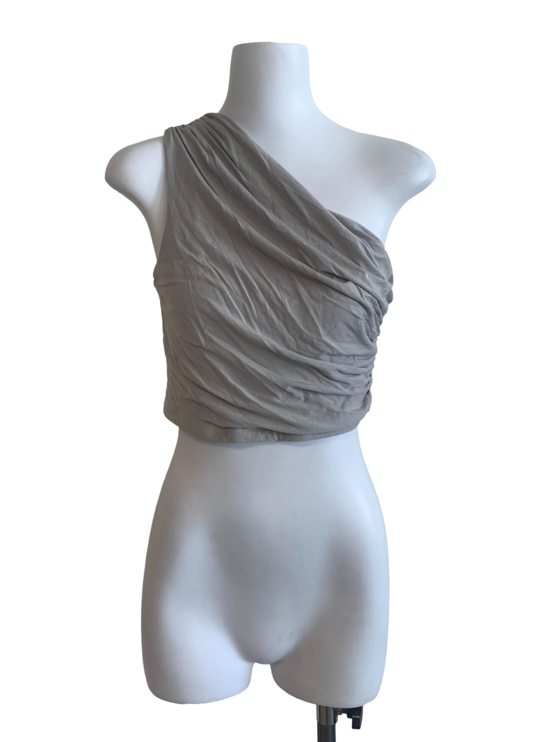 Fog Grey Asymmetric Top