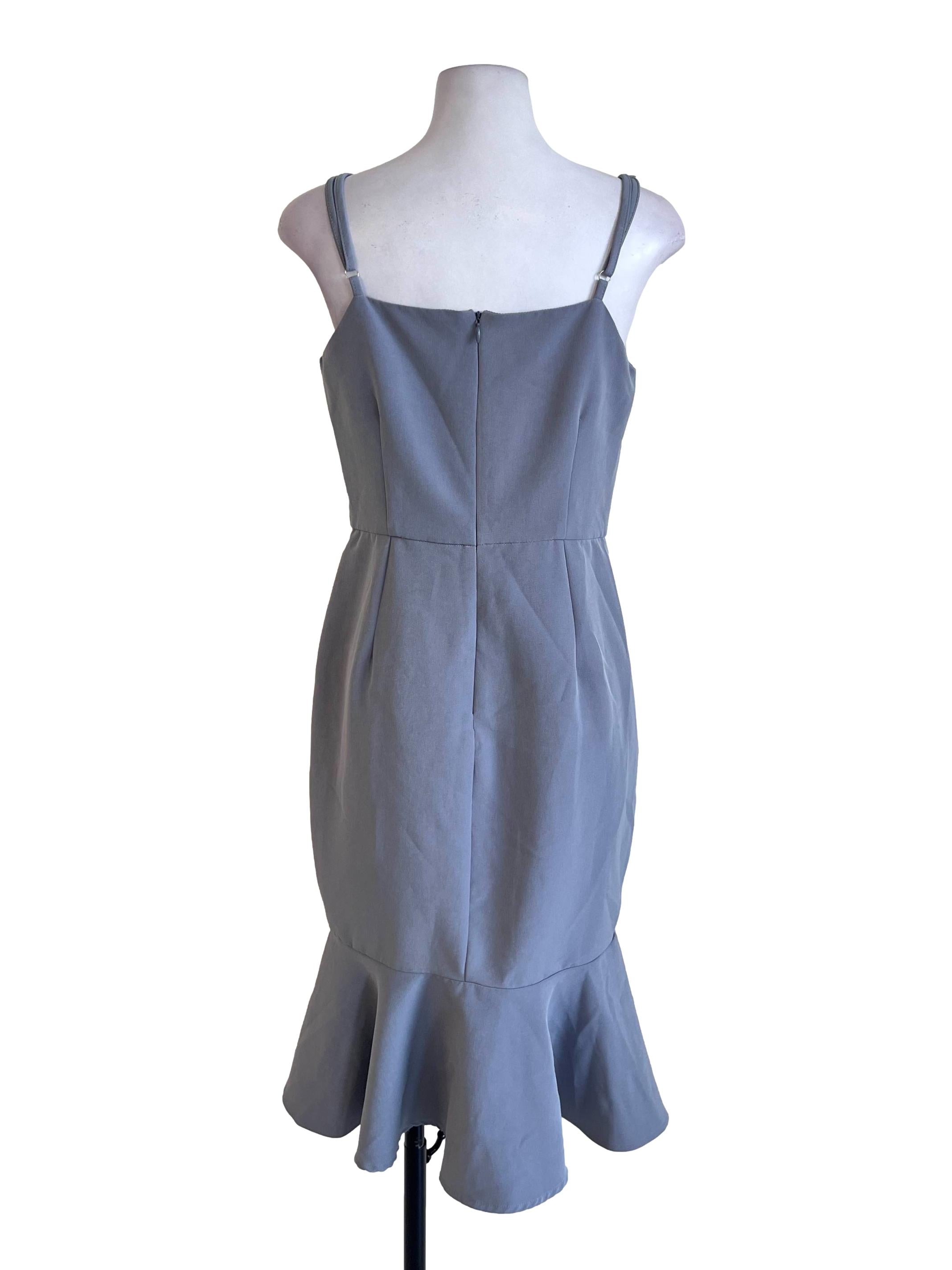 Slate Blue Pegged Dress