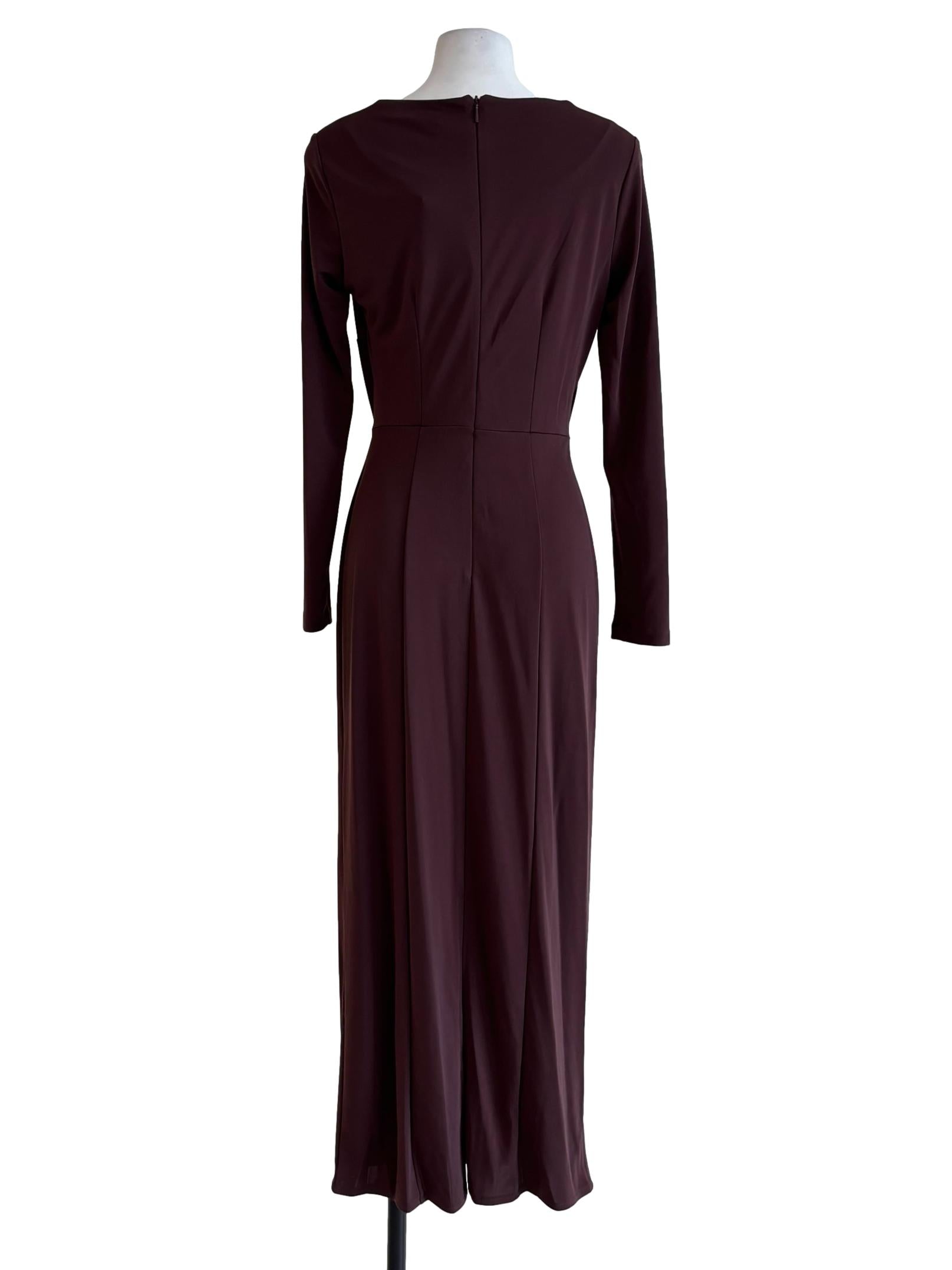 Chocolate Longsleeve Pencil Dress