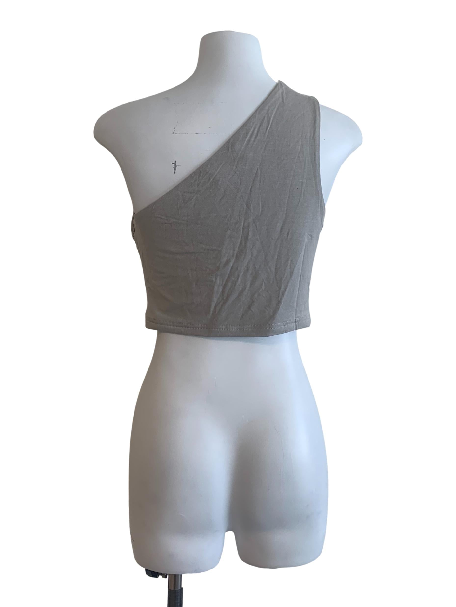 Fog Grey Asymmetric Top