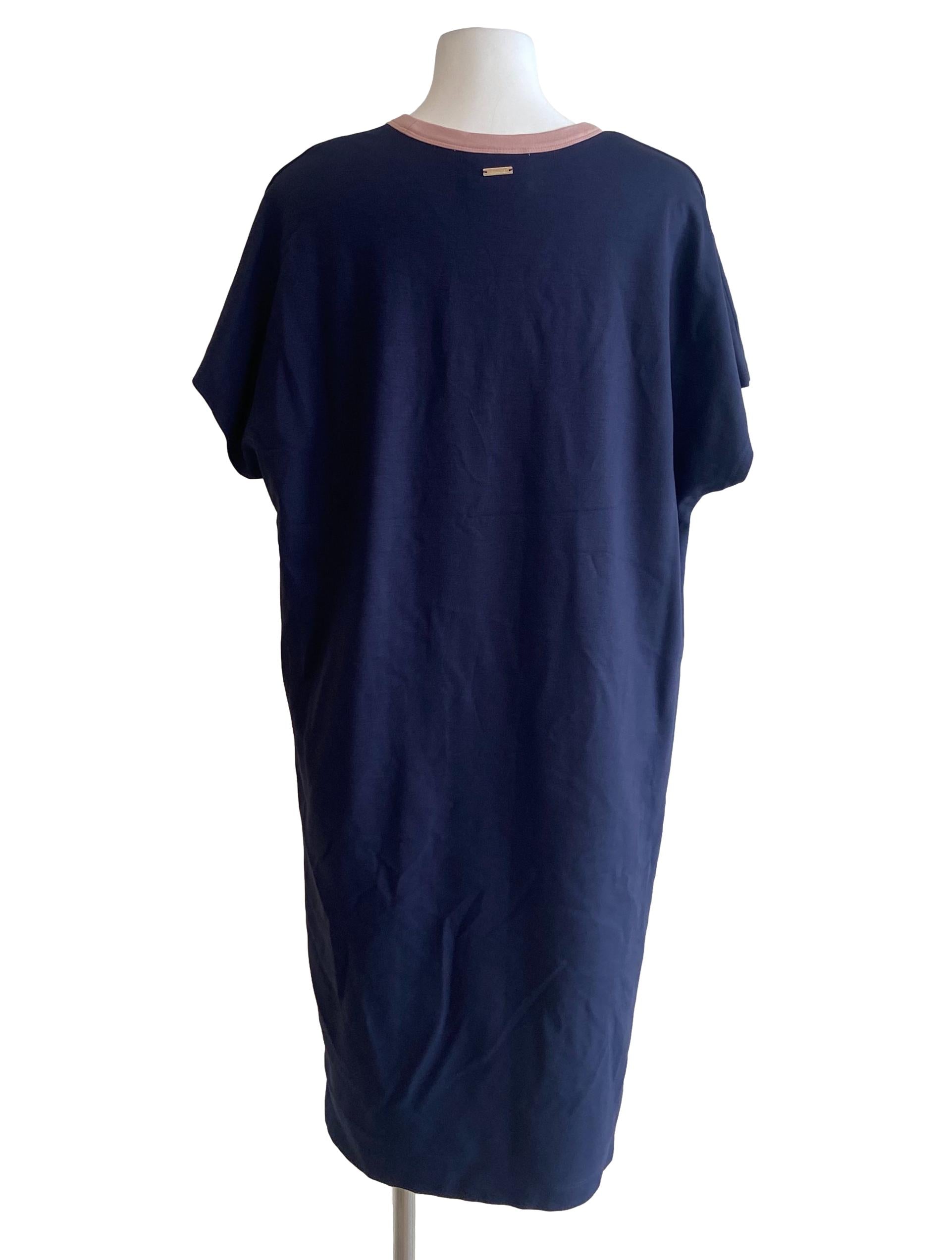 Purple Pink Batwing Sleeve Dress