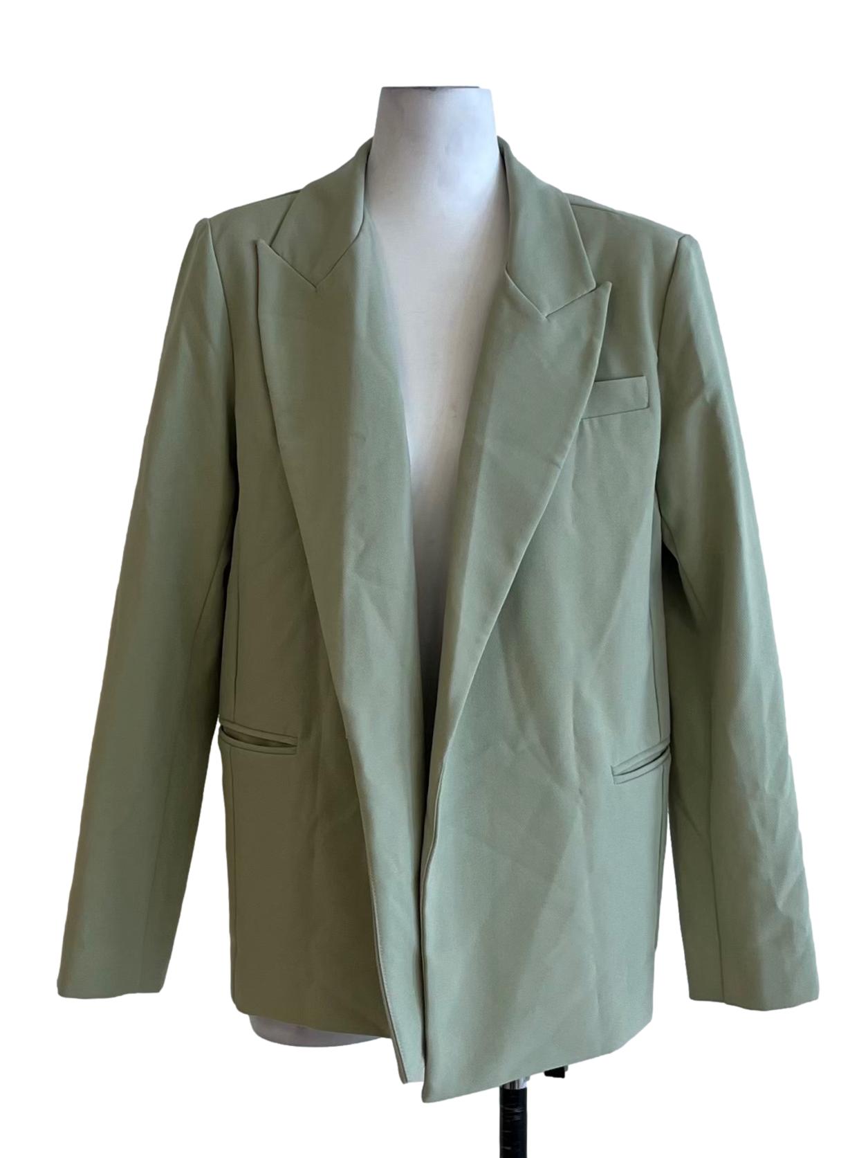 Green Boxy Oversized Blazer OSN