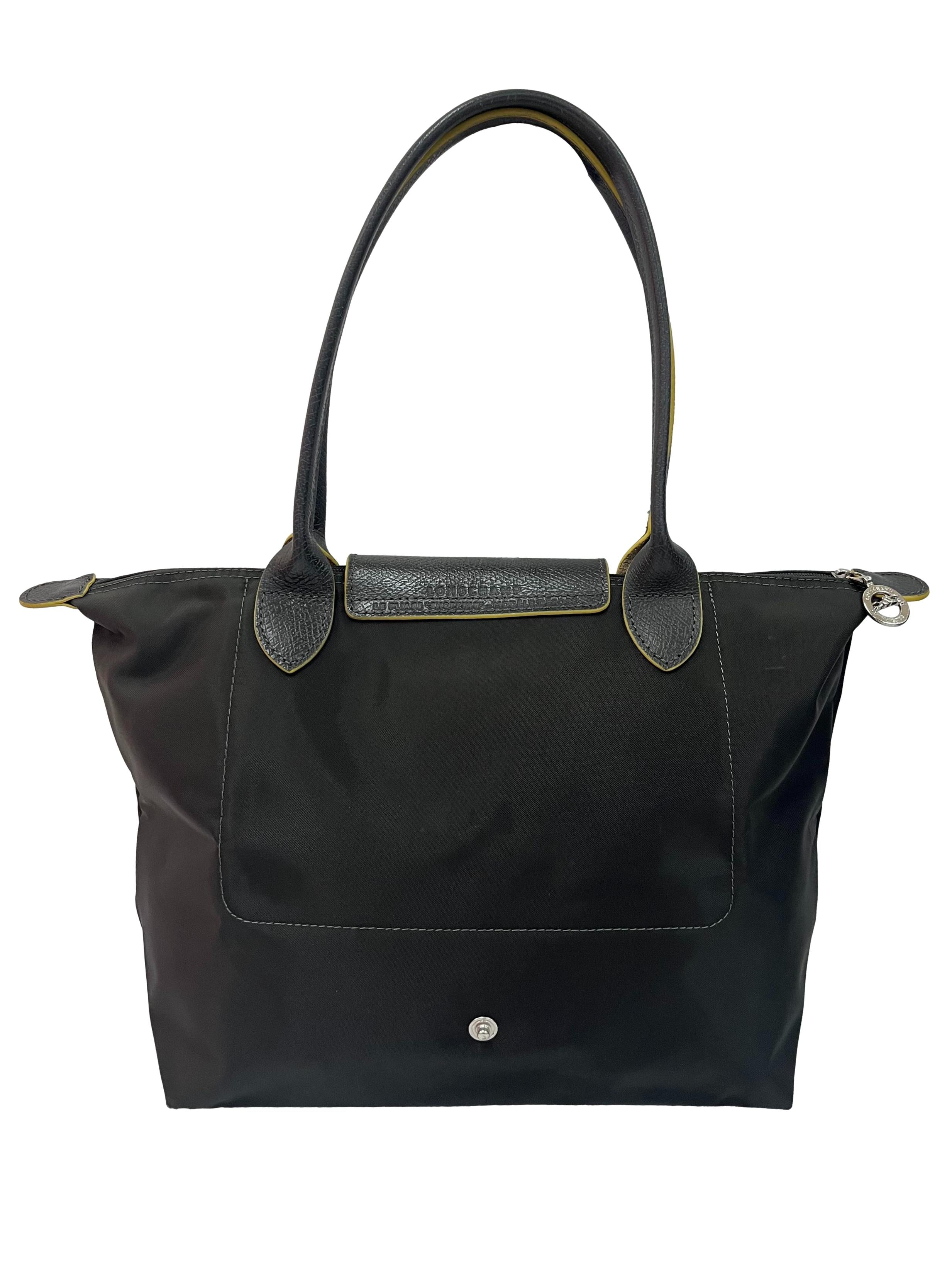 Dark Grey Le Pliage Club Medium Tote Bag