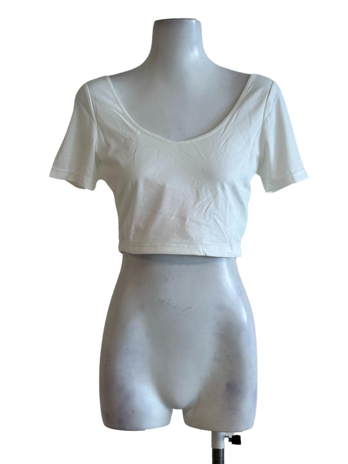 Ivory White Cropped Top