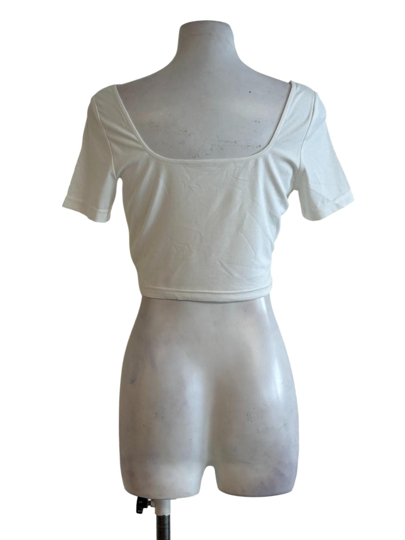 Ivory White Cropped Top