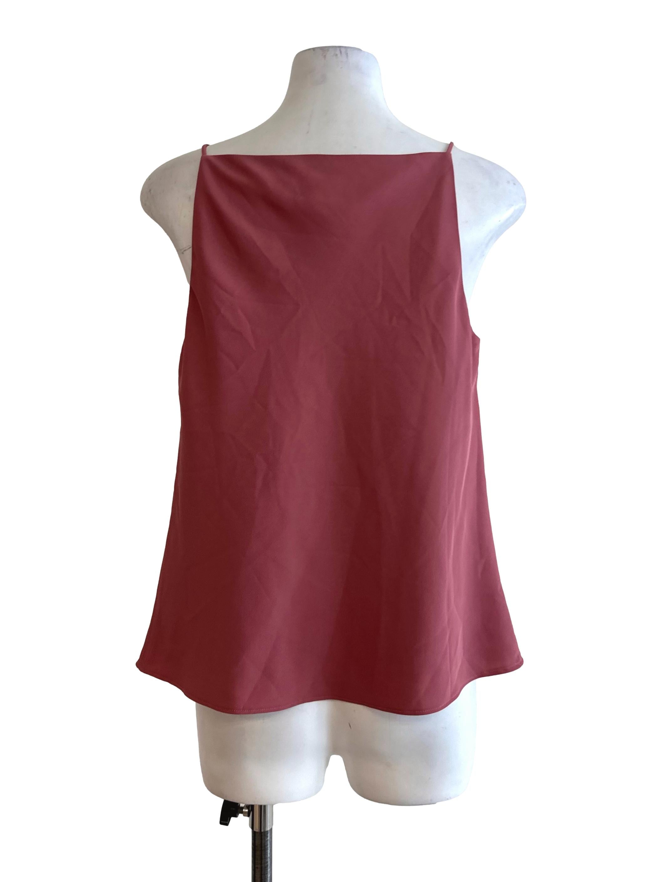 Rose Pink Cowl Neck Top LB