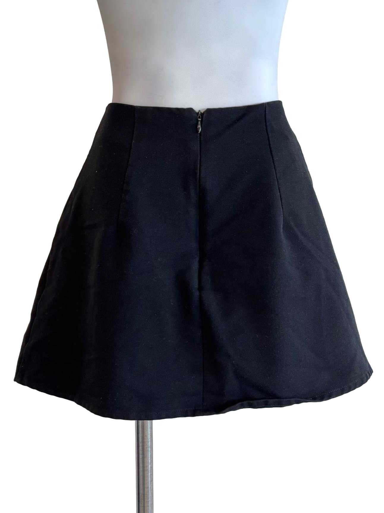 Soft Black Mini Skirt
