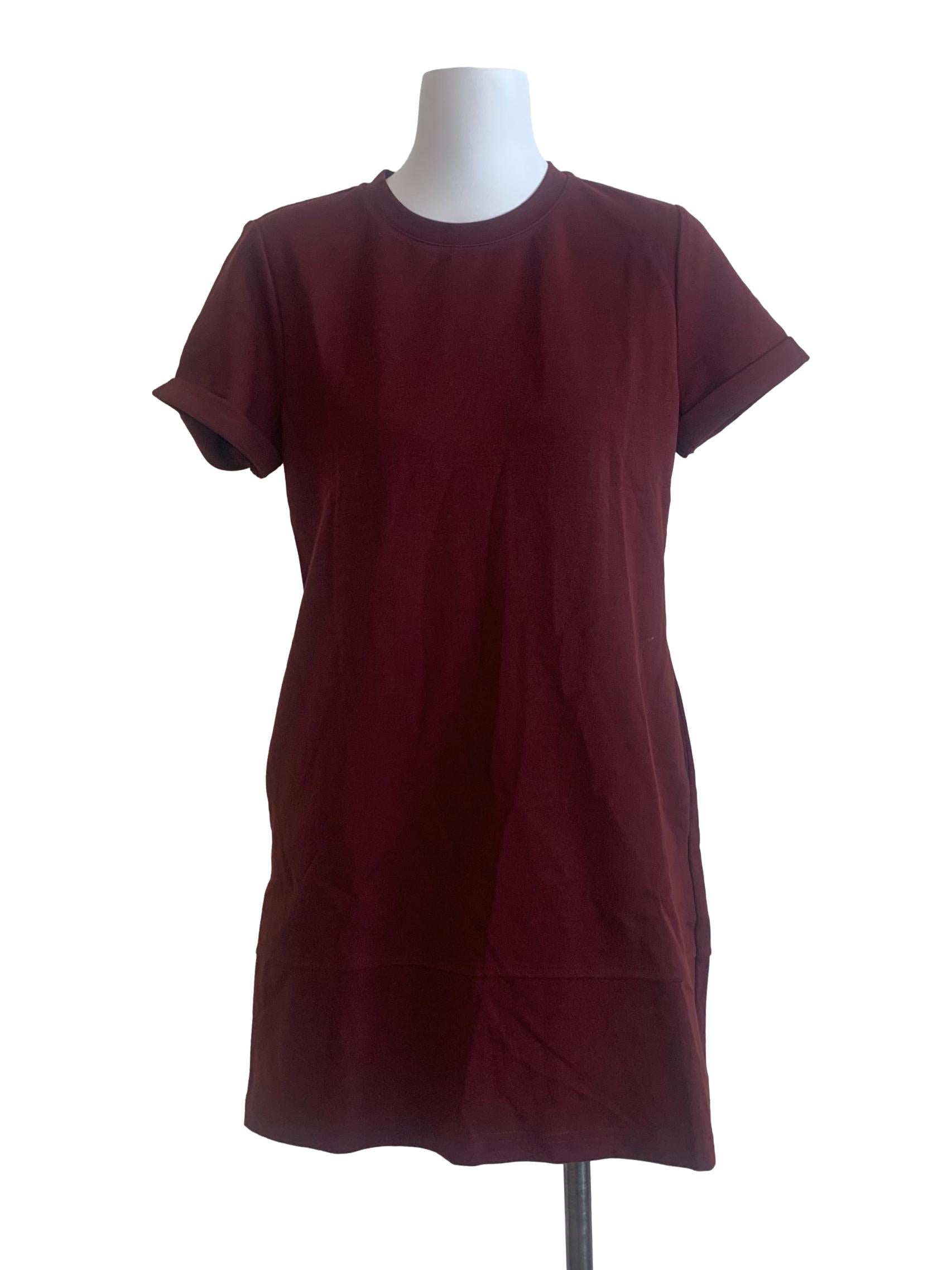 Blood Red Round Neck Dress