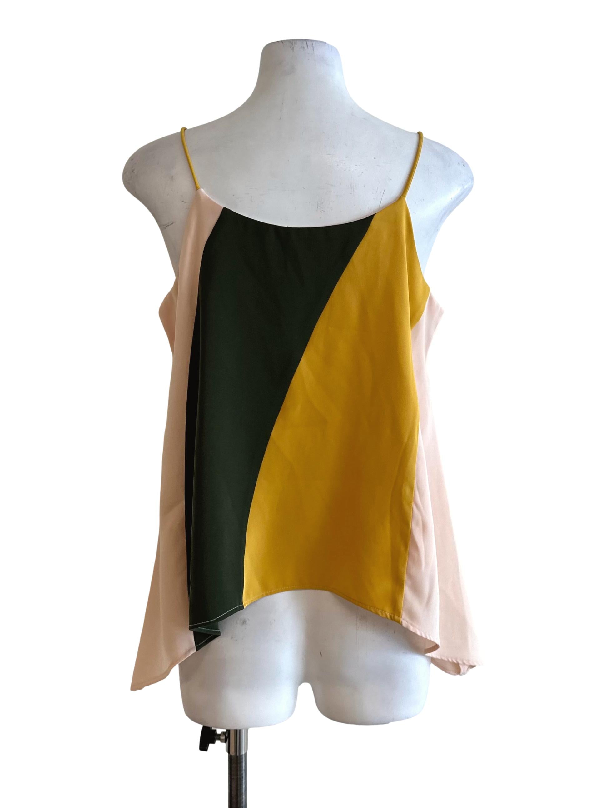 Multicolour V Neck Loose Top TCL