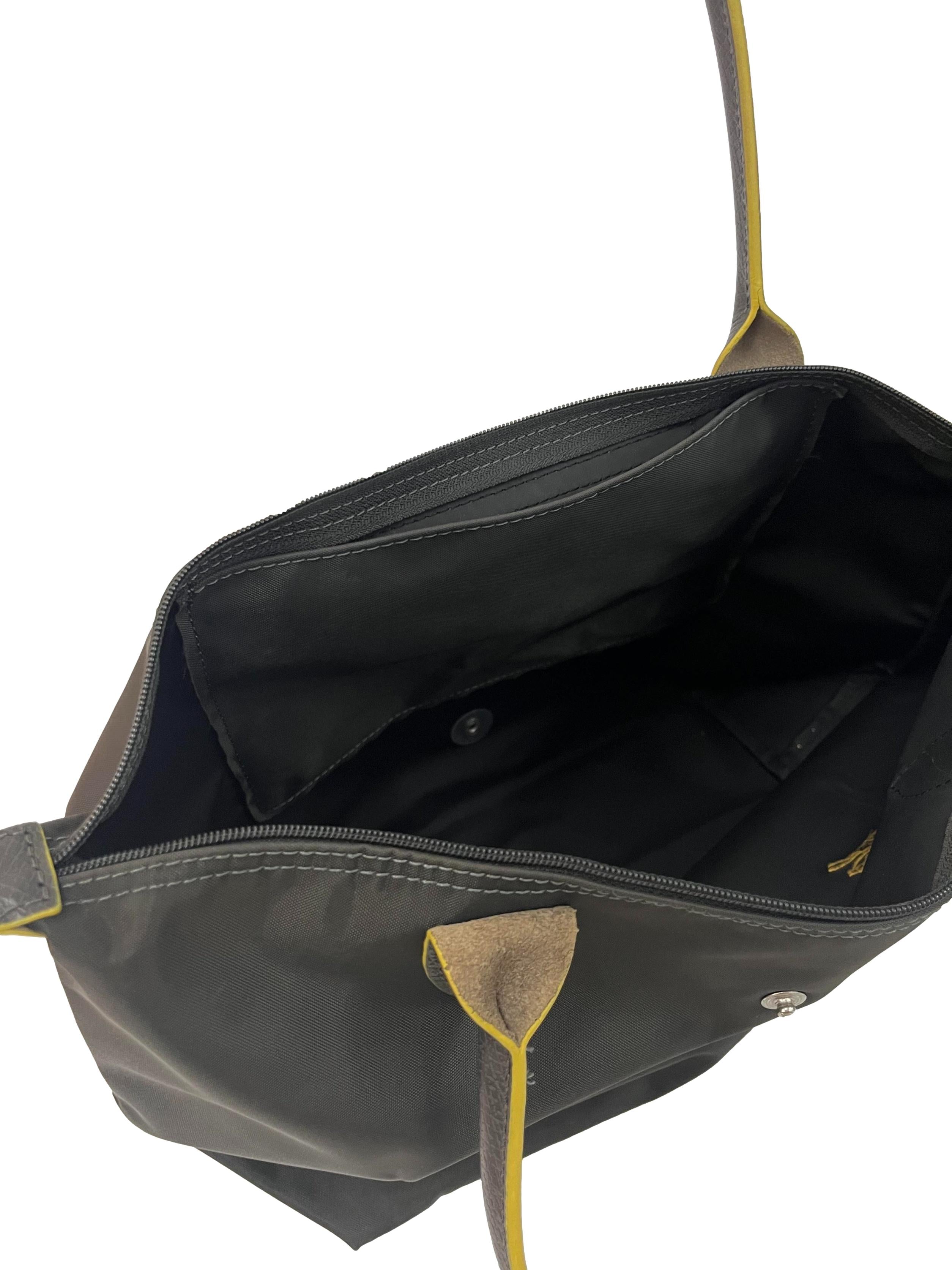 Dark Grey Le Pliage Club Medium Tote Bag