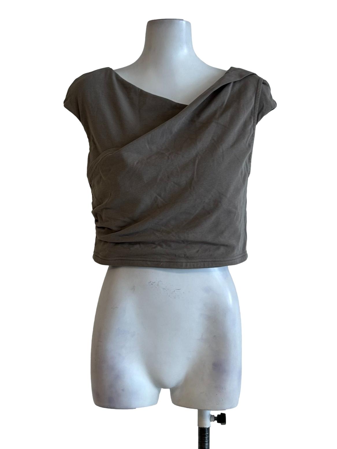 Peanut Brown Boat Neck Top