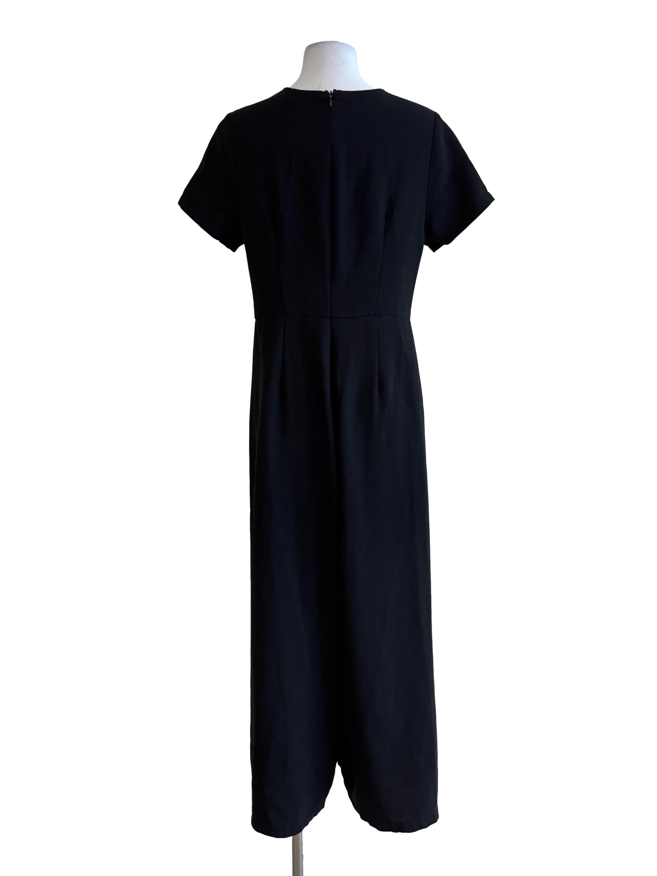 Slate Black Short Sleeve Jumpsuit
