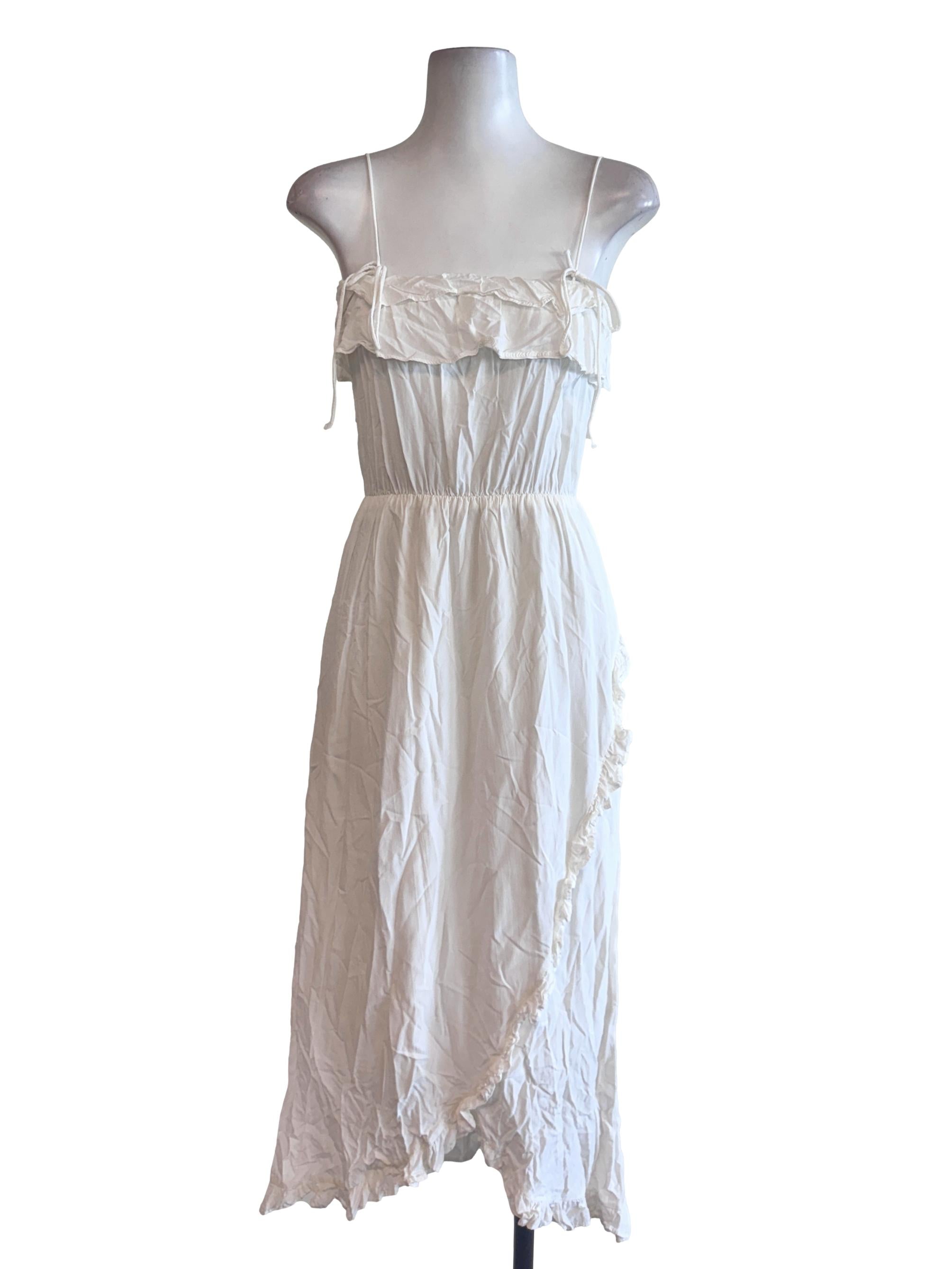 White Ruffled Dress TEM